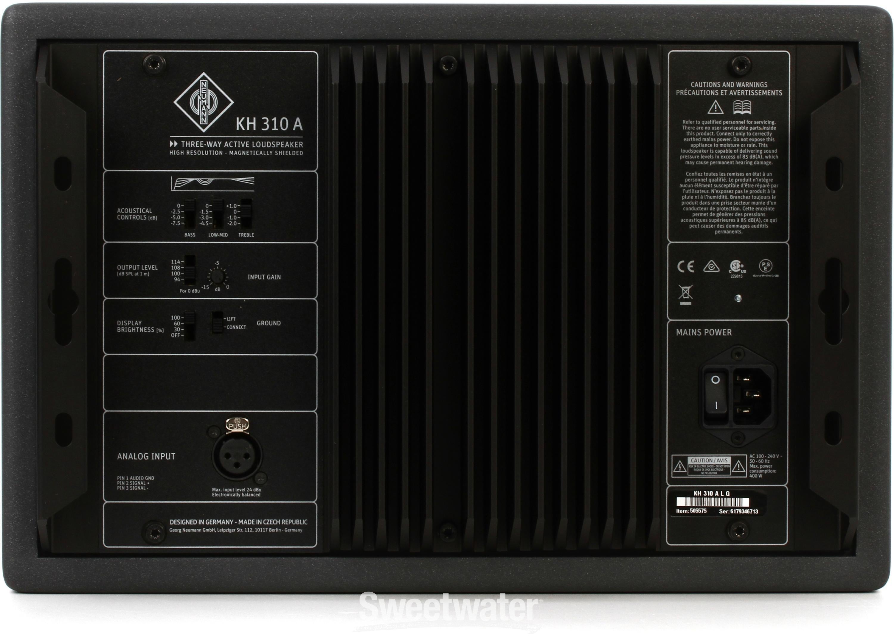 Neumann KH 310 8.25 inch 3-way Powered Studio Monitor (Left Side