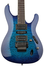 Photo of Ibanez S670QM Electric Guitar - Sapphire Blue