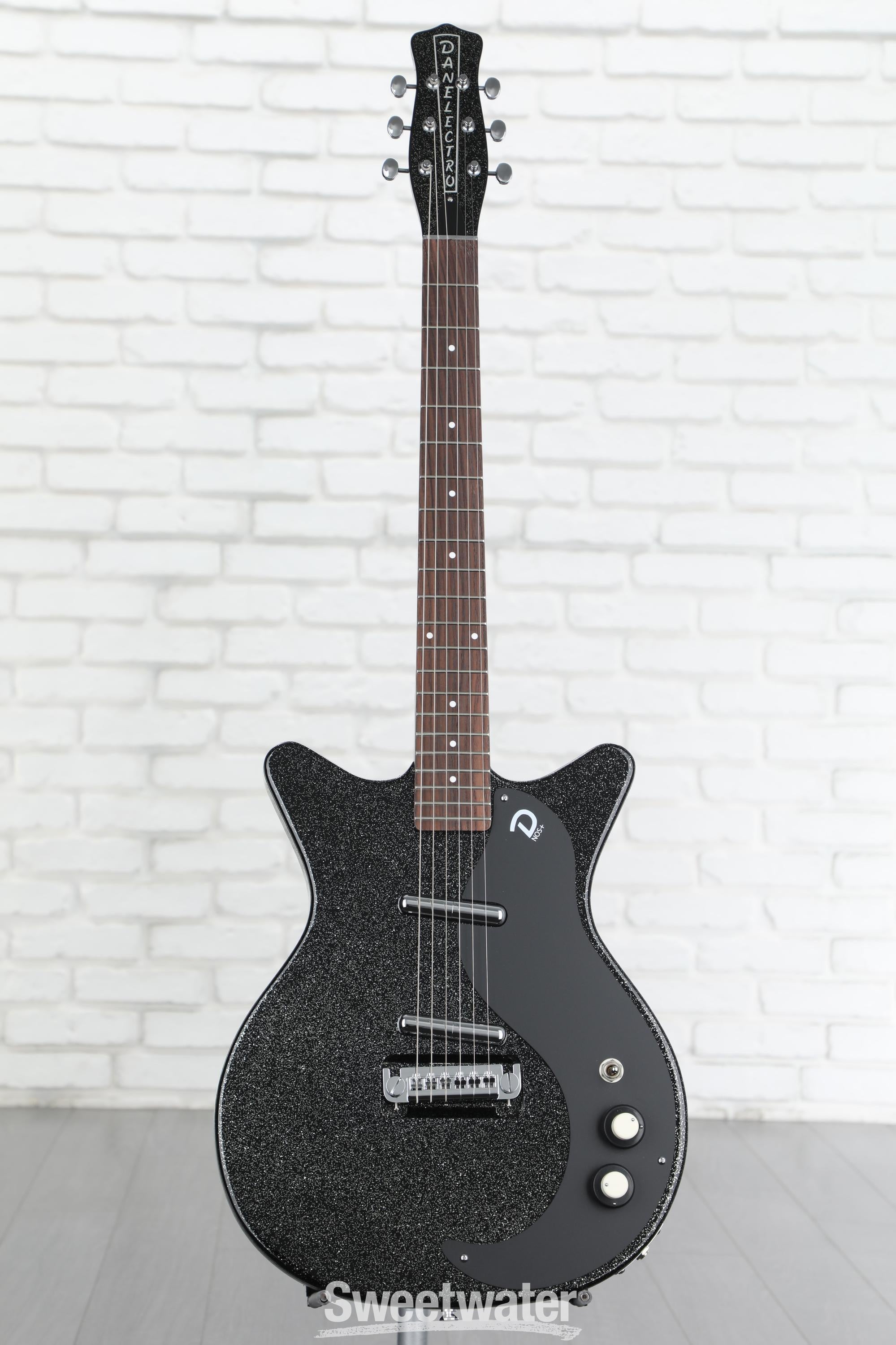 Danelectro Blackout 59 Electric Guitar - Black Metal Flake