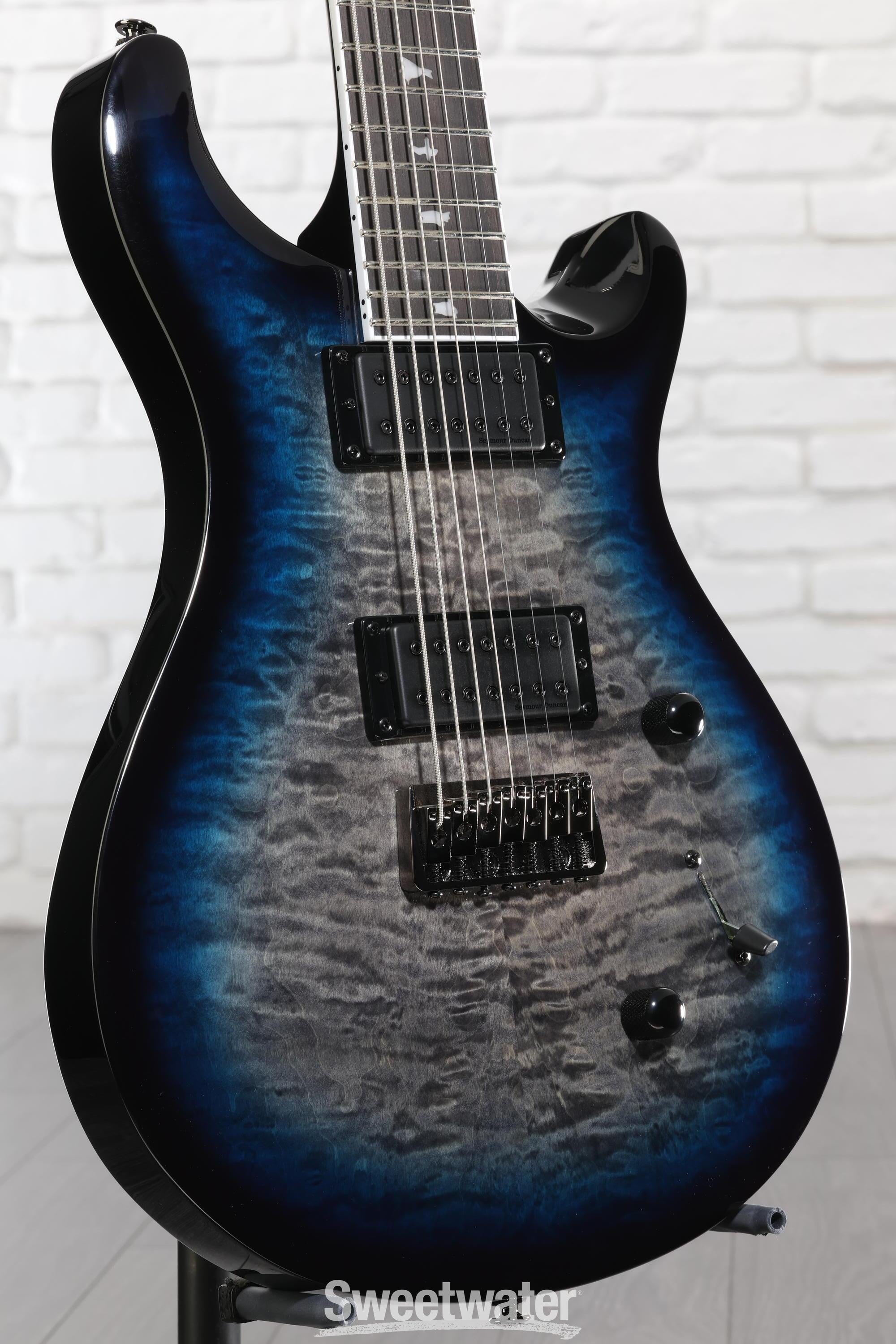 Photo of PRS SE Mark Holcomb SVN Signature 7-string Electric Guitar - Holcomb Blue Burst
