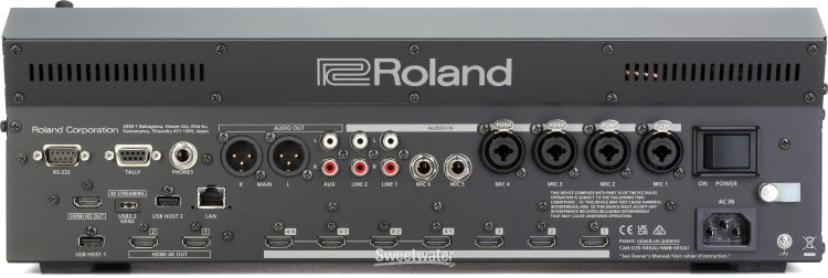 Roland Professional A/V Now Shipping the XS-62S Six-Channel Video