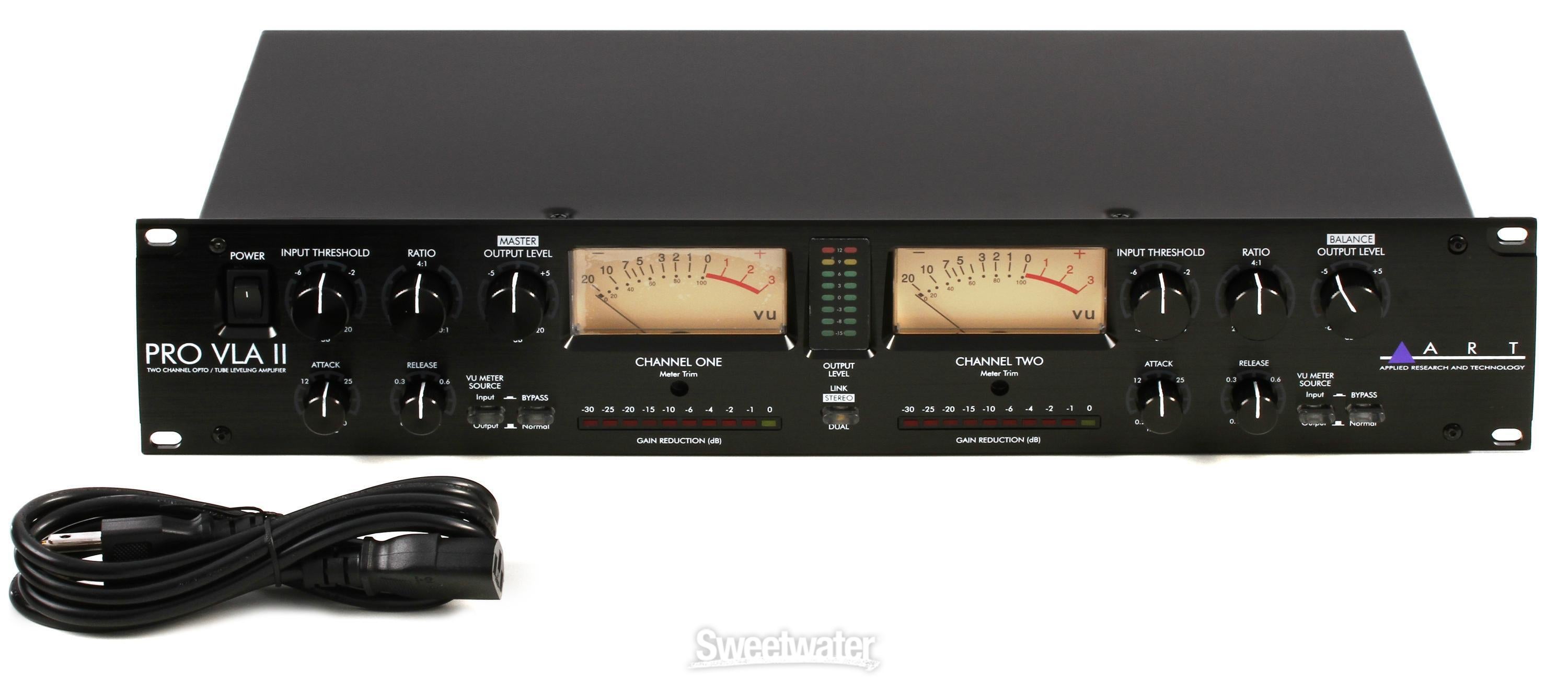 ART Pro-VLA II 2-channel Opto Tube Leveling Amplifier | Sweetwater