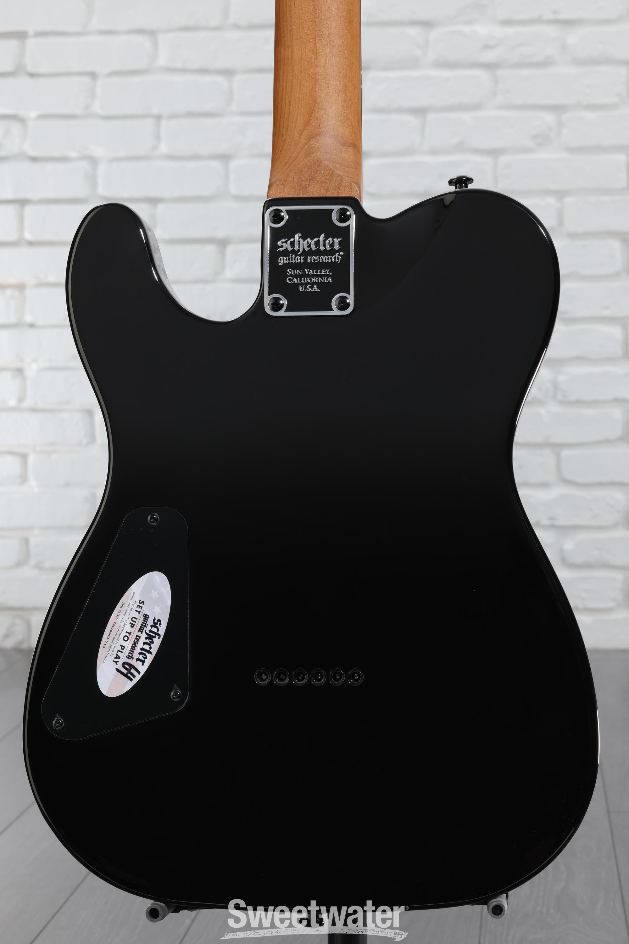 Schecter PT Standard Electric Guitar - Black Fade Burst Burl