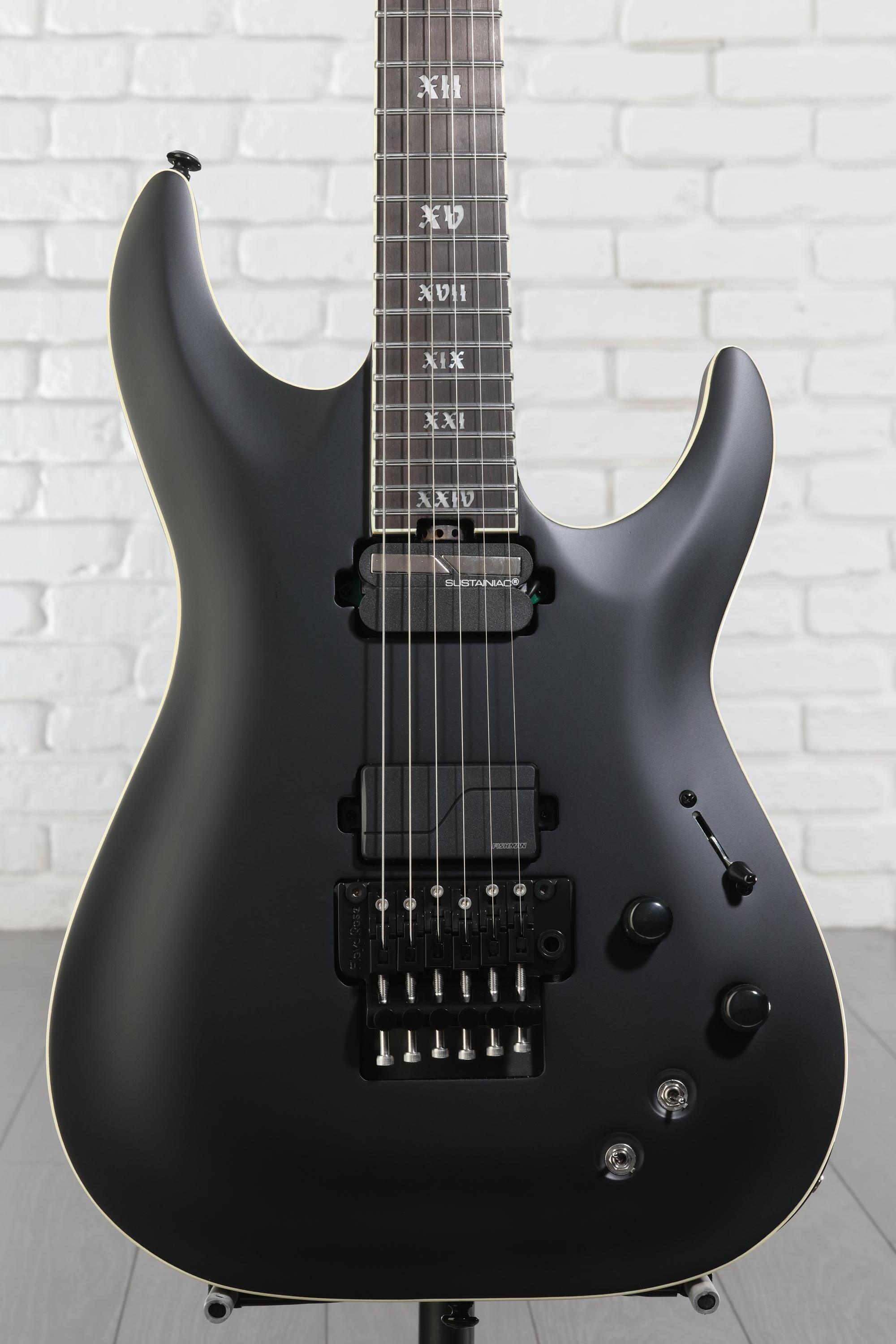 Schecter C-1 FR-S SLS Evil Twin Electric Guitar - Satin Black