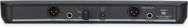 Shure BLX288/PG58 Dual Channel Wireless Handheld Microphone System - H9 Band