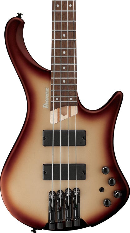 Ibanez Bass Workshop EHB600 Electric Bass Guitar - Charred Champagne Burst Matte