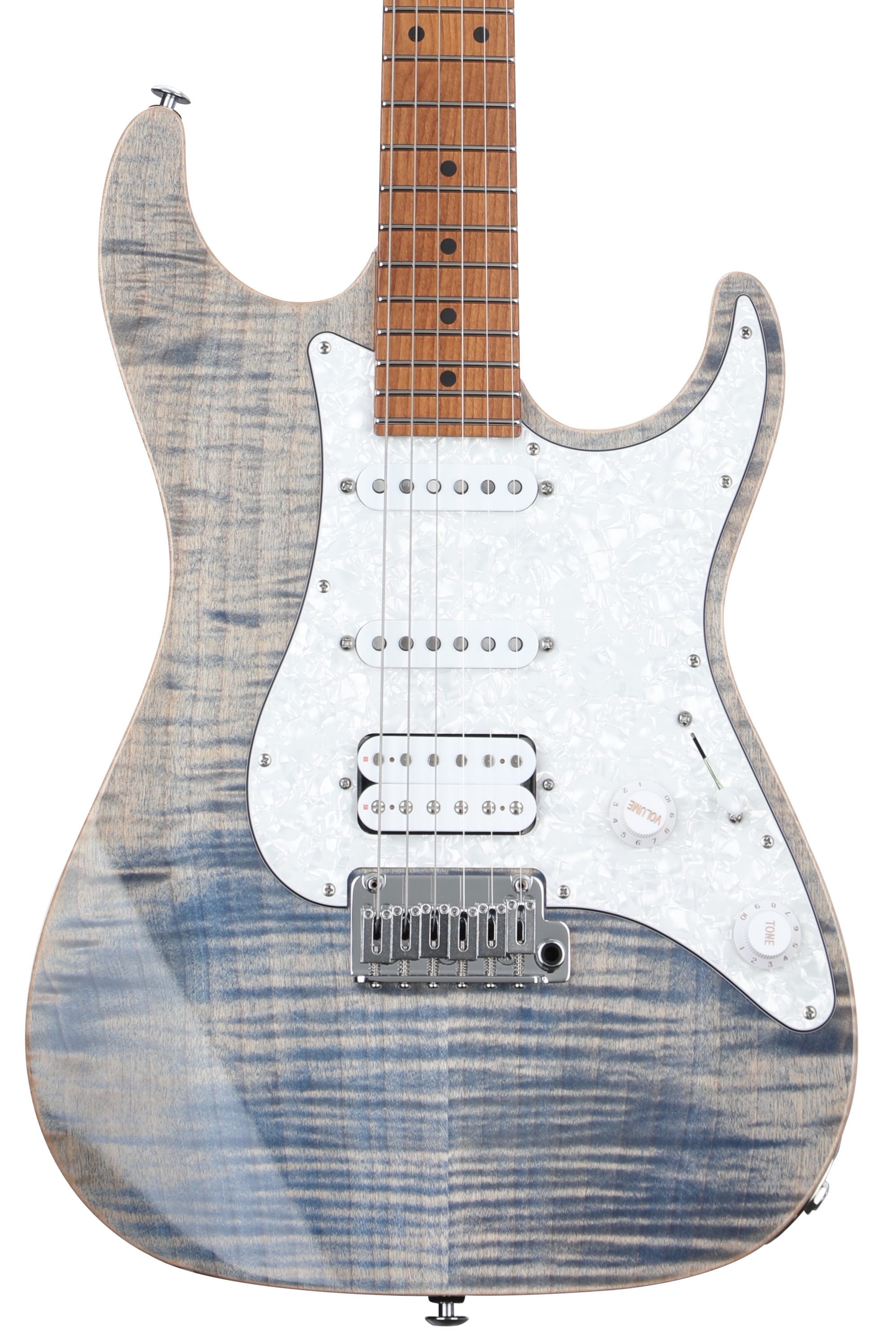 Suhr Standard Plus Electric Guitar - Bahama Blue with Roasted