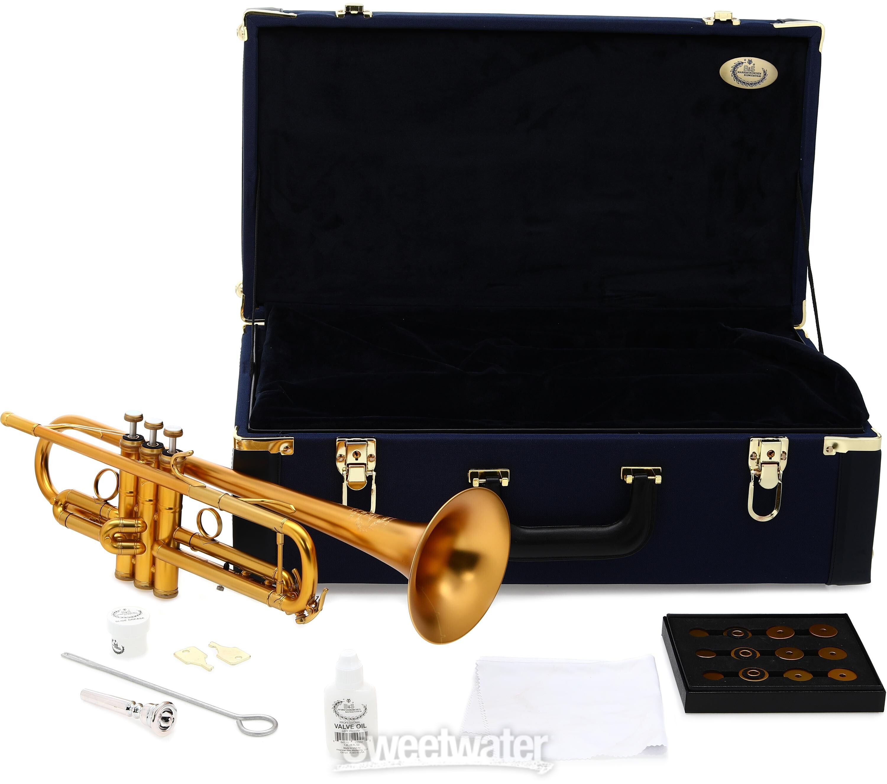 B&S MBX3 Heritage Professional Bb Trumpet - Brushed Gold Lacquer