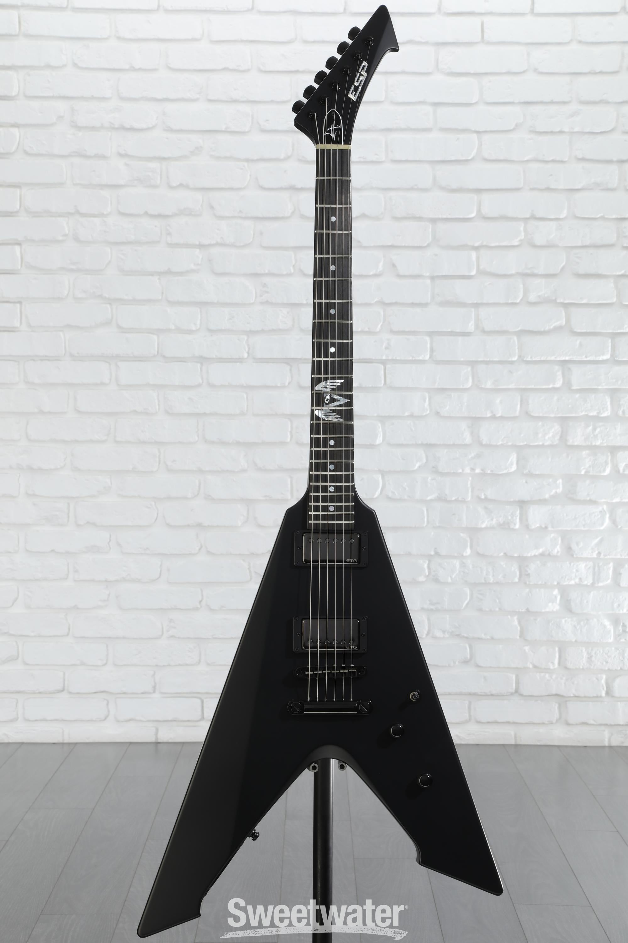 ESP James Hetfield Signature Vulture - Black Satin | Sweetwater