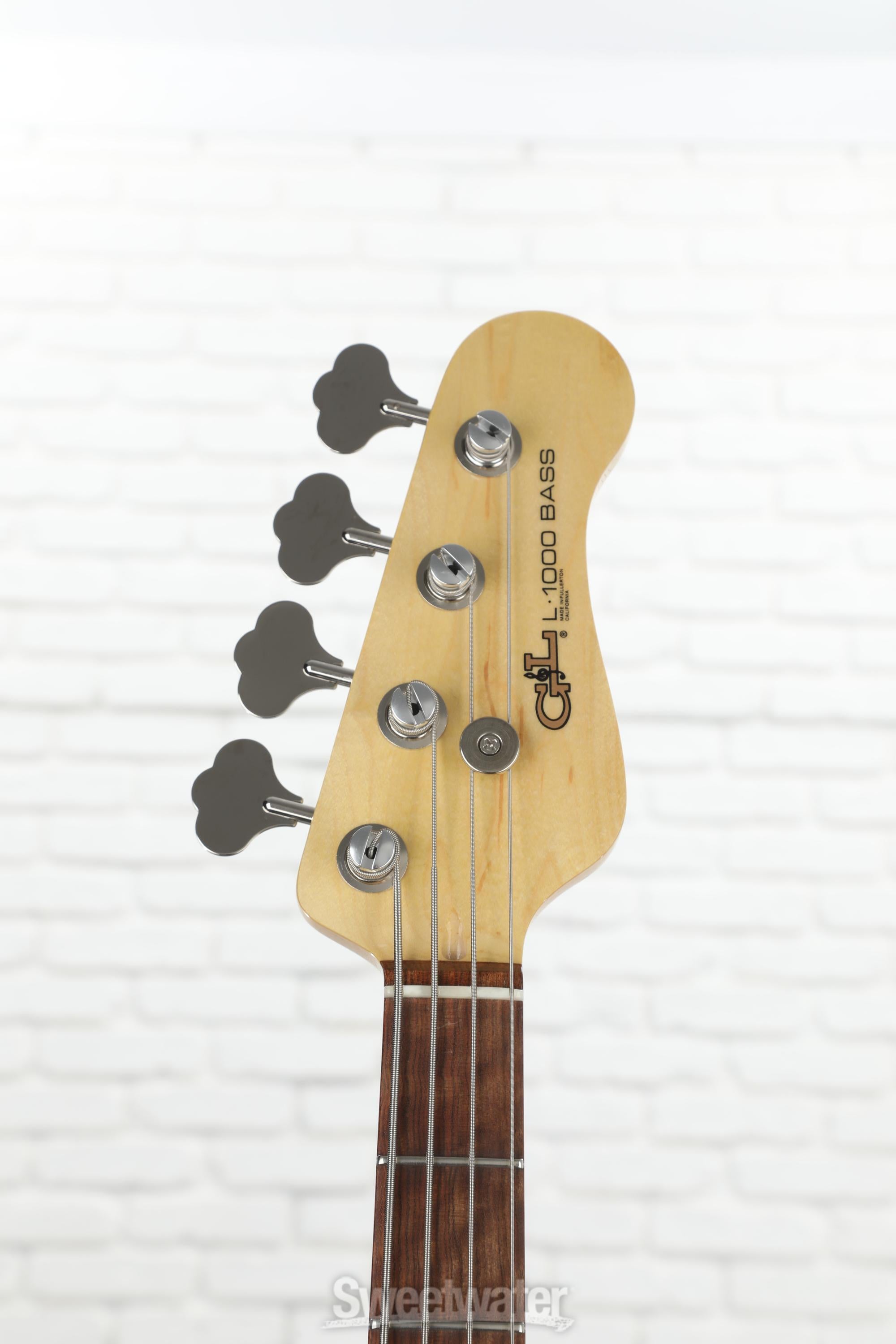 G&L CLF Research L-1000 Bass Guitar - Old School Tobacco Sunburst