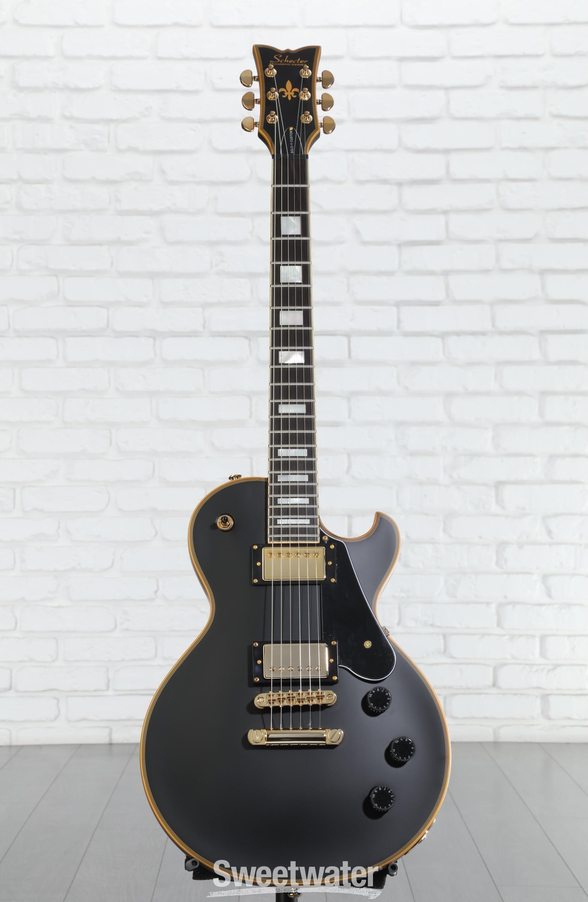 Schecter Solo-II Custom Electric Guitar - Aged Black Satin