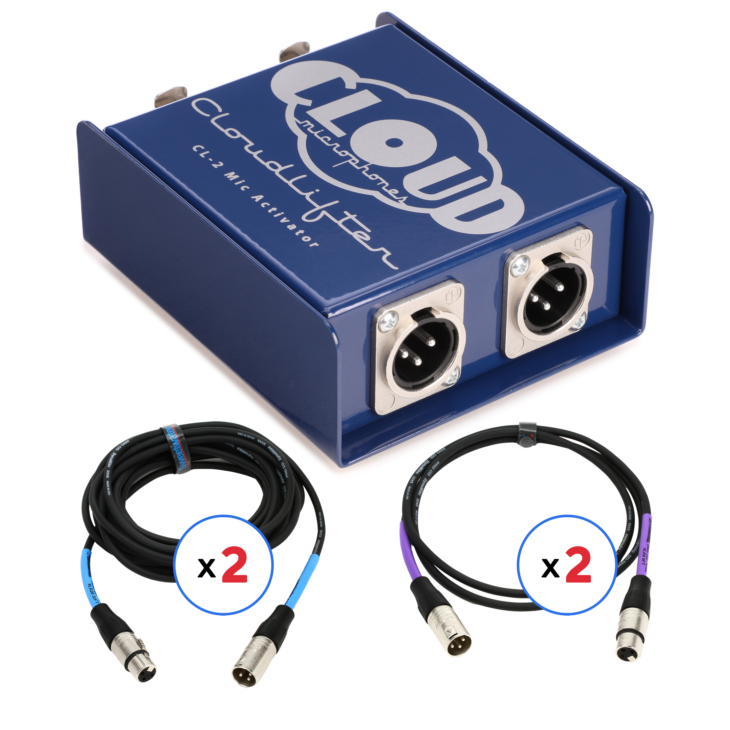 Cloud Microphones Cloudlifter CL-2 Bundle with XLR Cables | Sweetwater