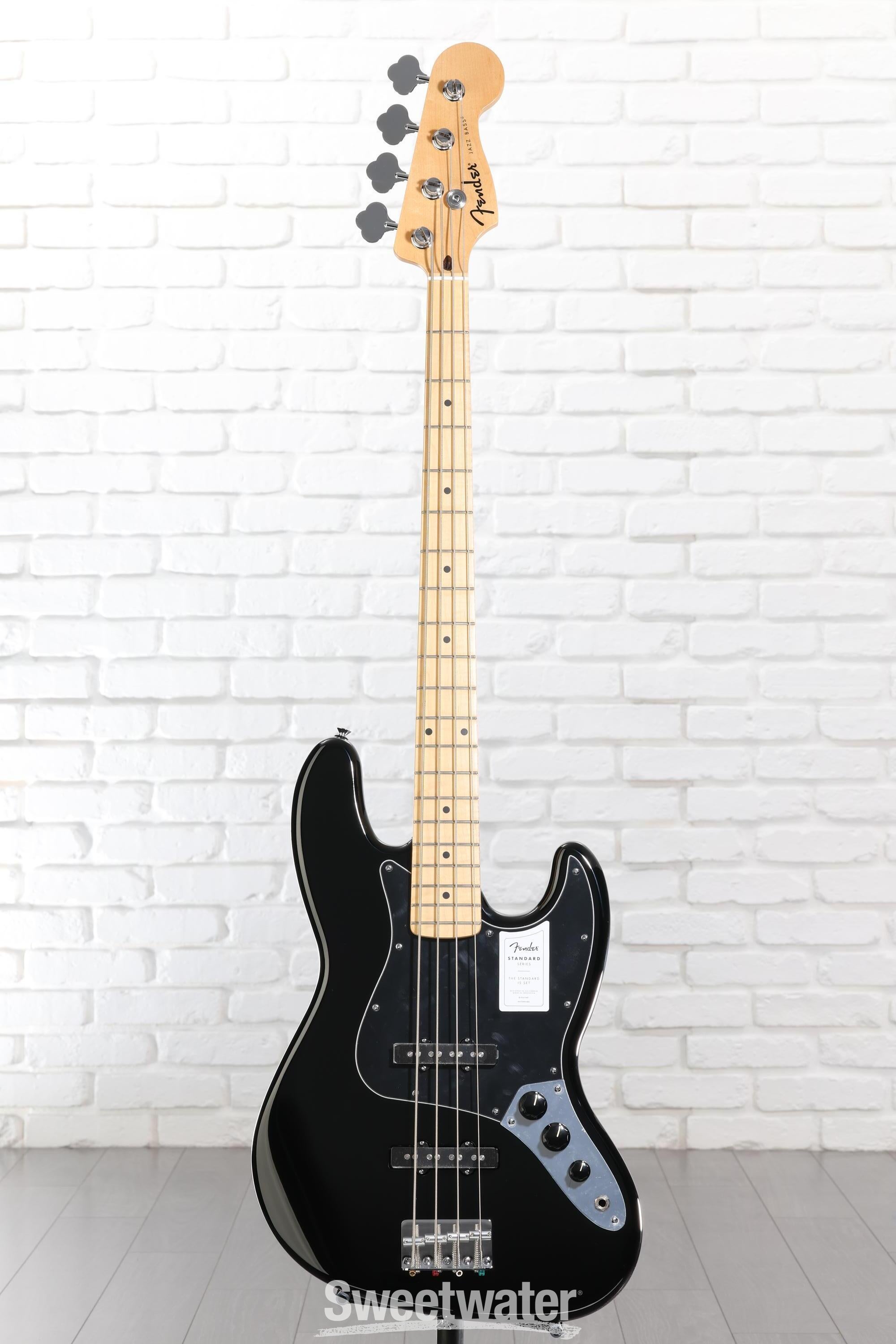 Fender Jazz Bass ブラック Fender Standard Jazz Bass - Black, Maple Fingerboard | Sweetwater