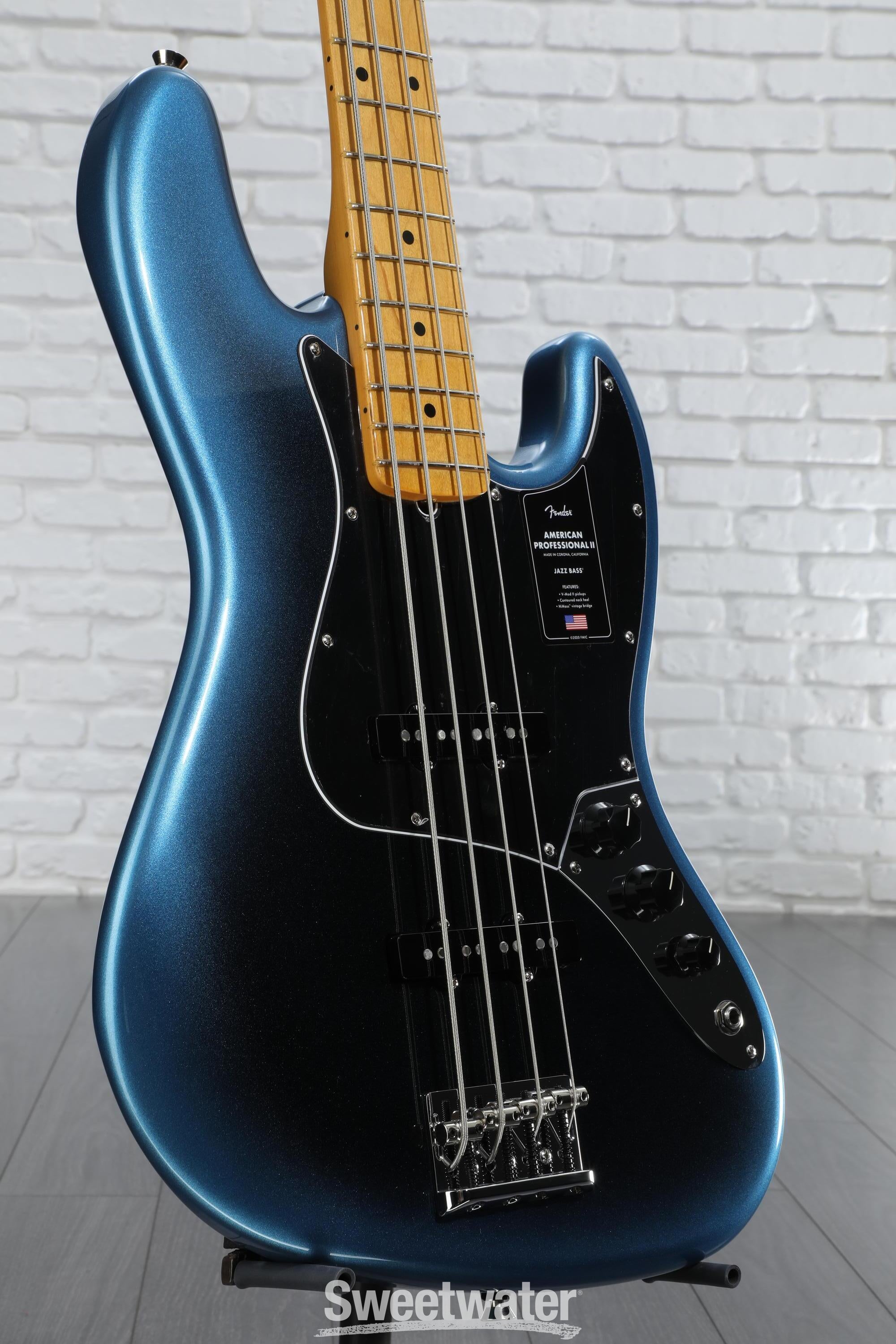 Fender American Professional II Jazz Bass - Dark Night with Maple