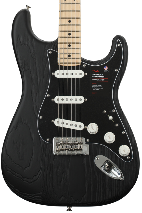 Fender American Performer Sandblasted Stratocaster - Black - Sweetwater  Exclusive