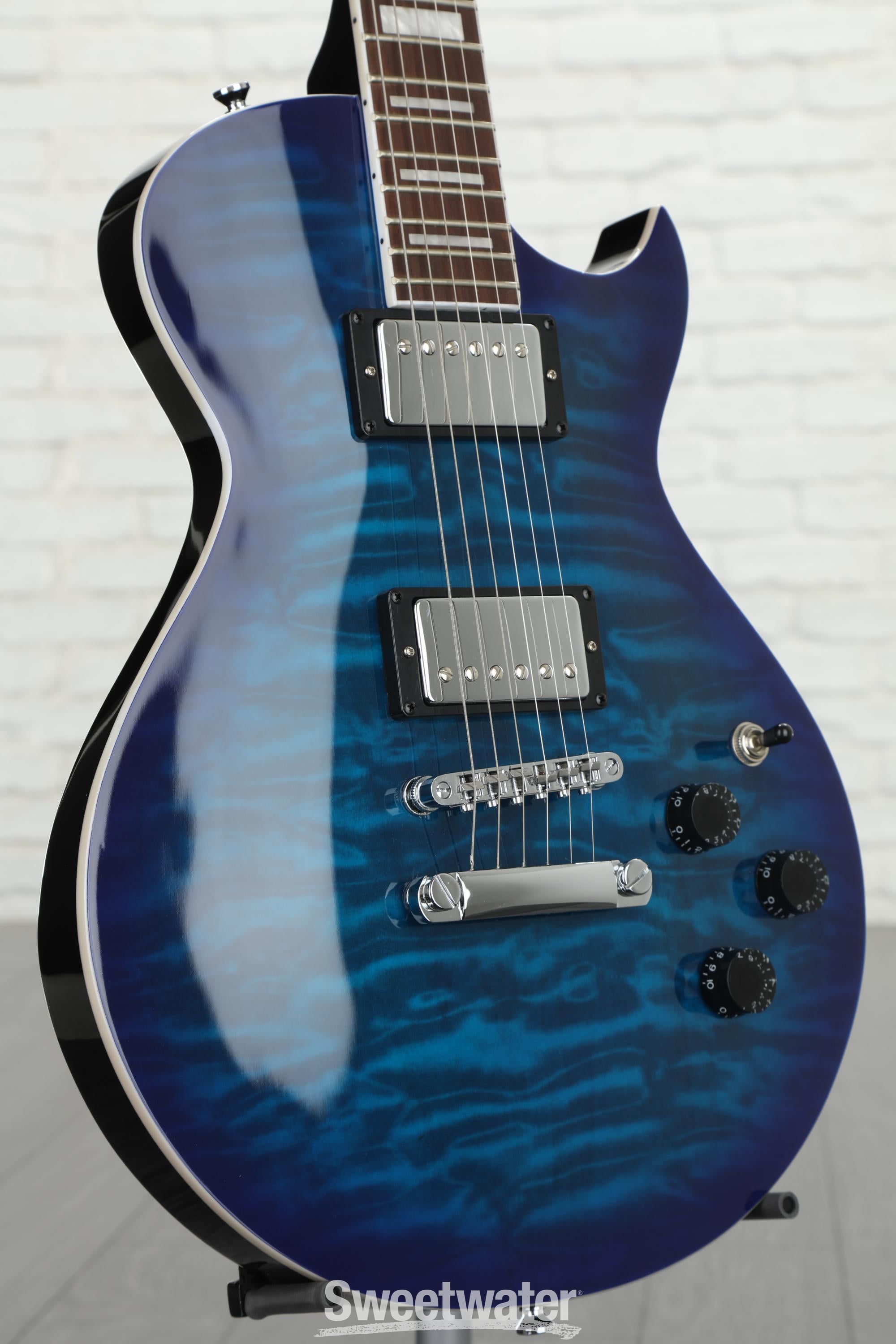 Ibanez ART Standard ART120QA Electric Guitar - Transparent Blue 