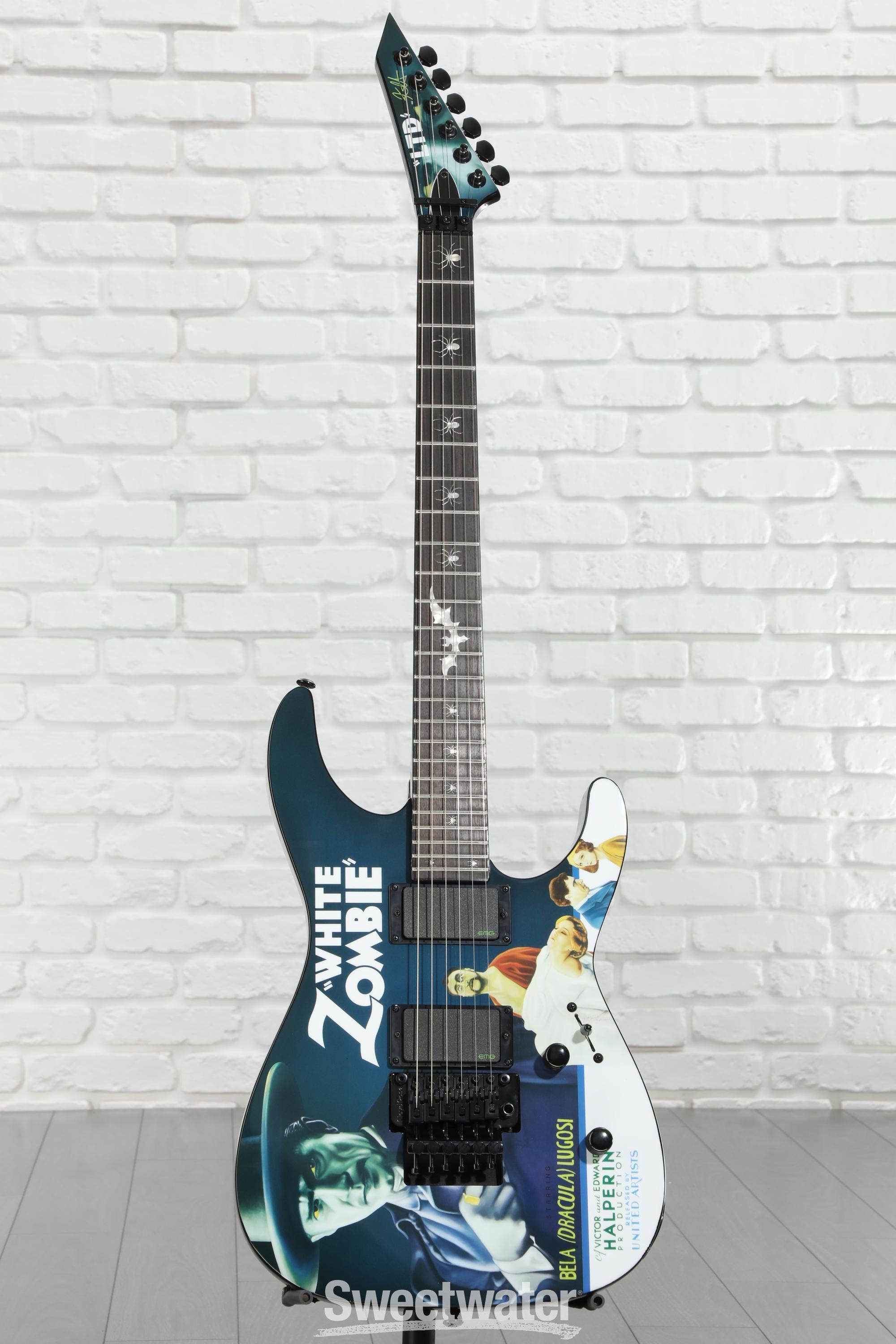 ESP LTD Kirk Hammett Signature KH-WZ White Zombie Electric