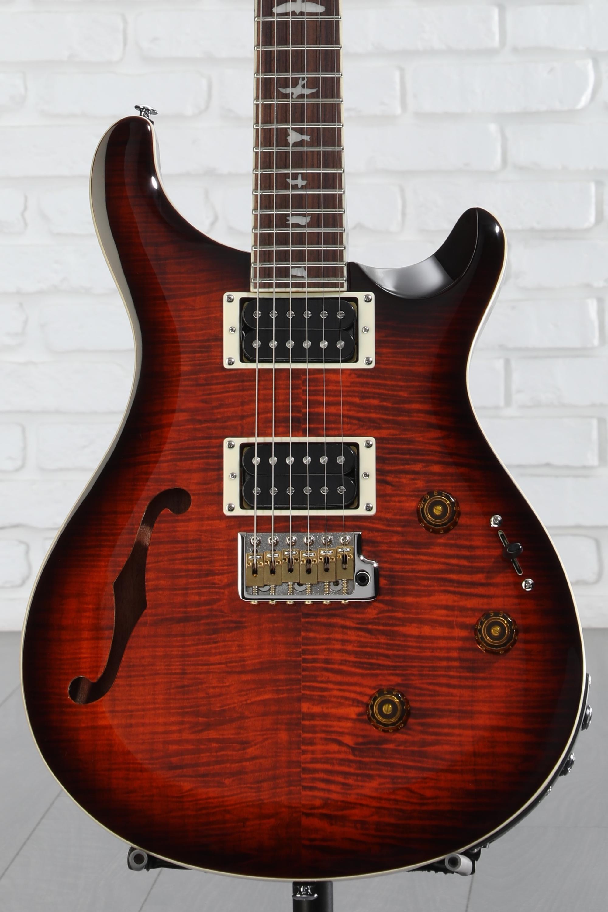 PRS SE Custom 24 Semi-Hollow Piezo Electric Guitar - Orange