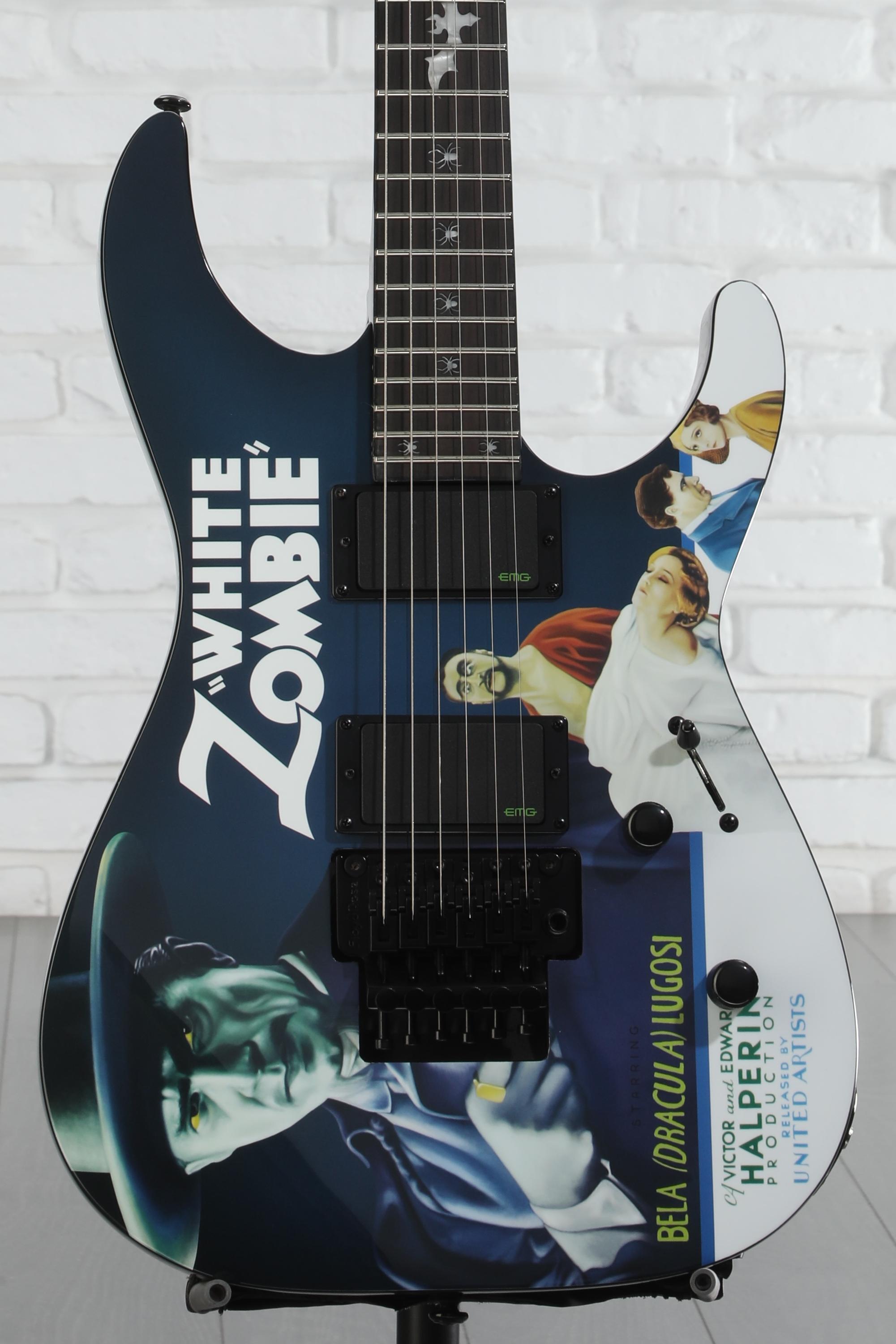 ギター ESP LTD Kirk Hammett Signature KH-WZ White Zombie Electric