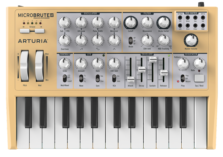 Arturia MicroBrute SE Analog Synthesizer - Orange Limited Edition 