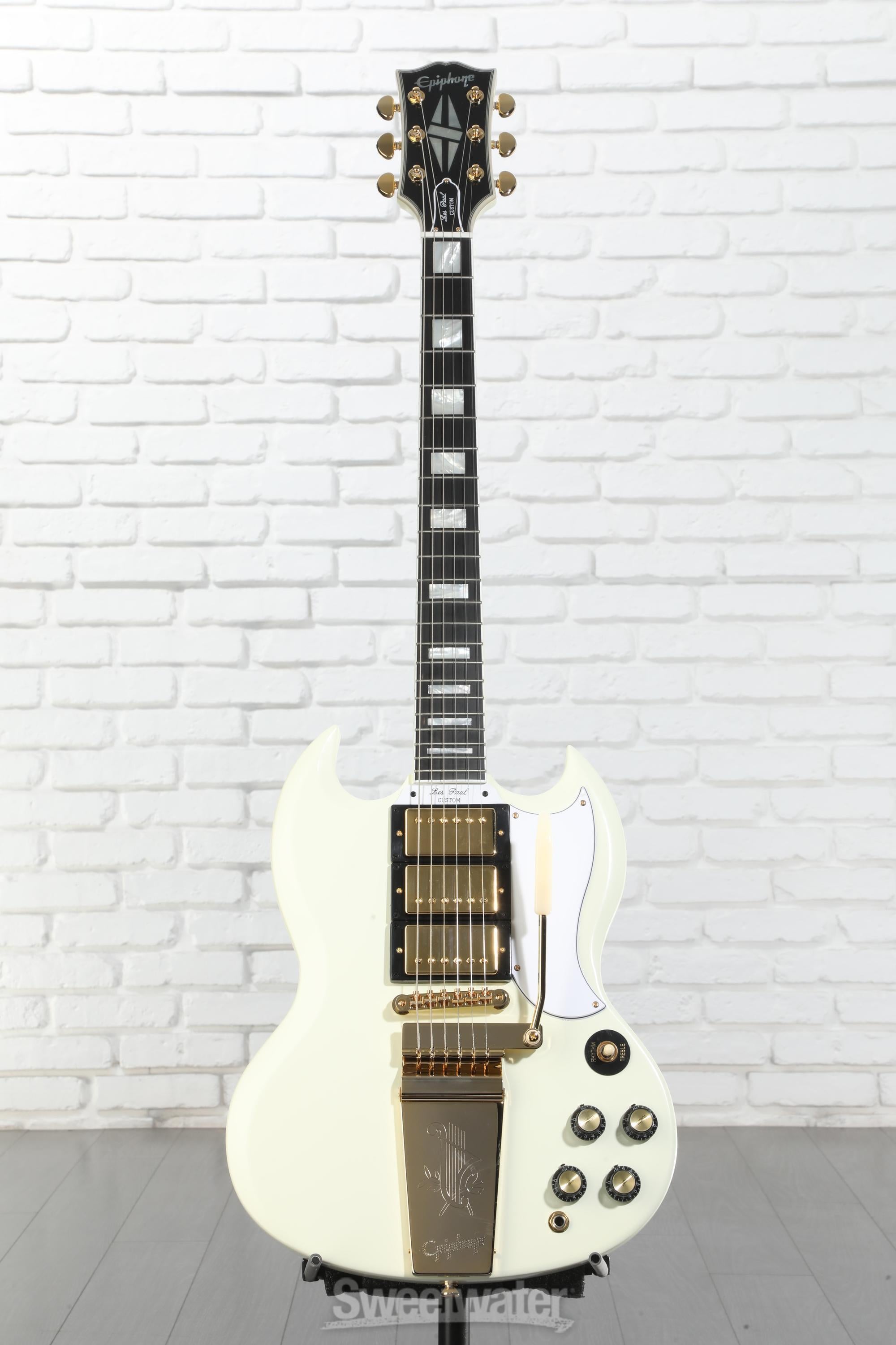 Epiphone 1963 SG Custom Electric Guitar - Classic White VOS