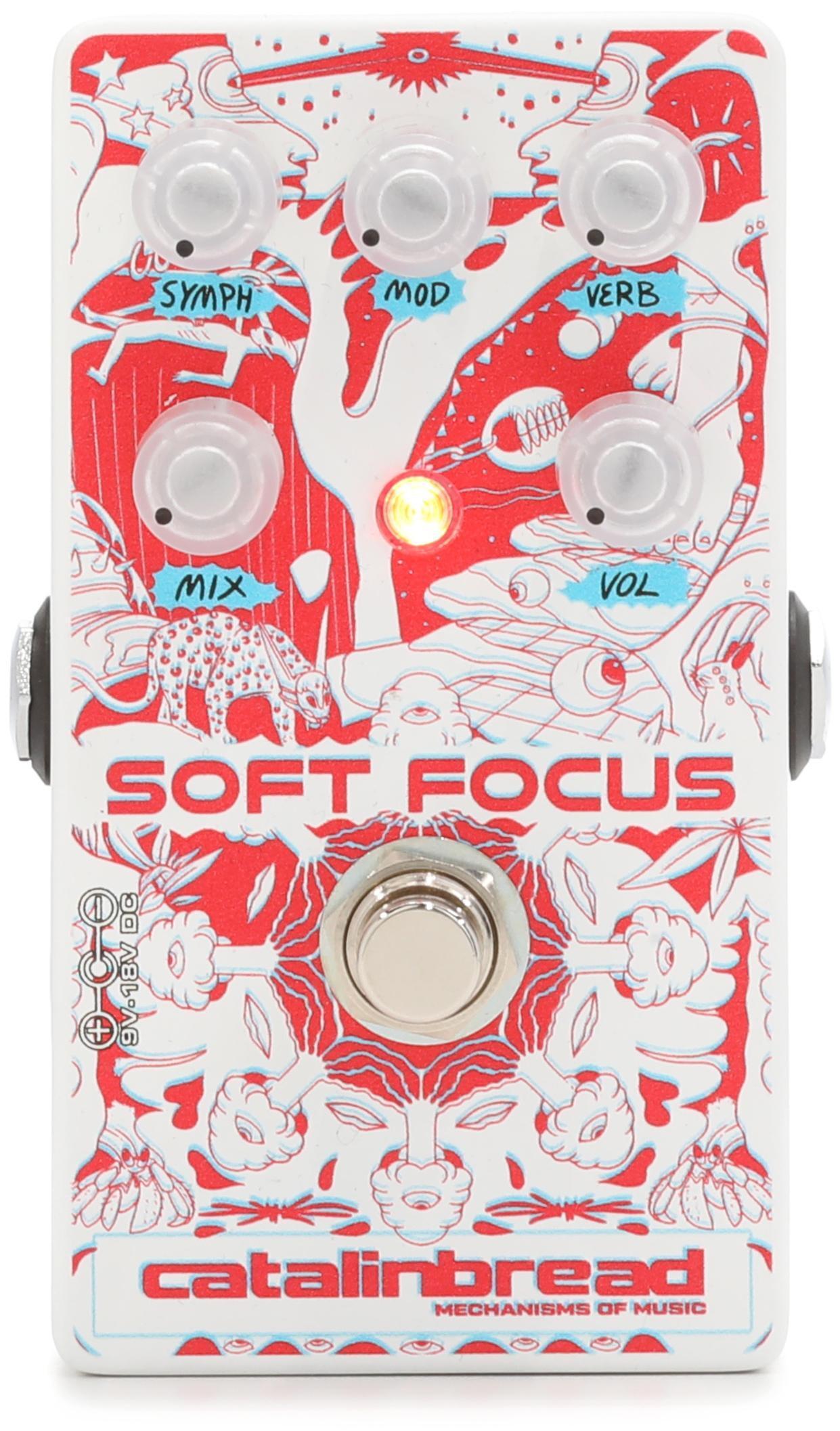 Catalinbread Soft Focus Shoegaze Reverb Pedal with Chorus, Modulation, and  Octave-up - 3D