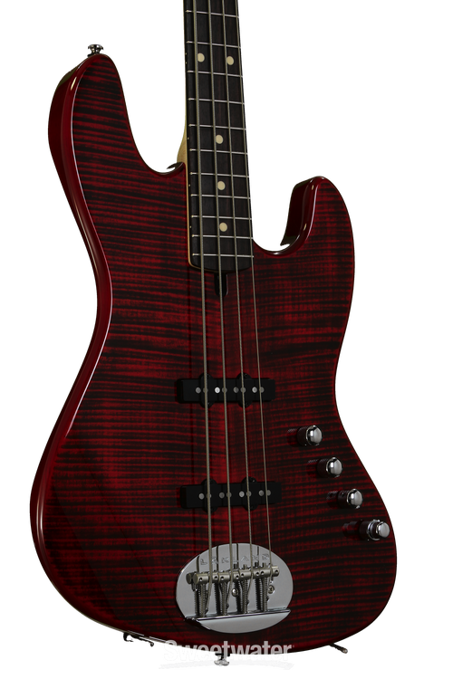Lakland Skyline 44-AJ - Transparent Red, Rosewood | Sweetwater