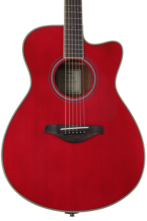 Yamaha Yamaha FSC-TA TransAcoustic Concert Cutaway - Ruby Red