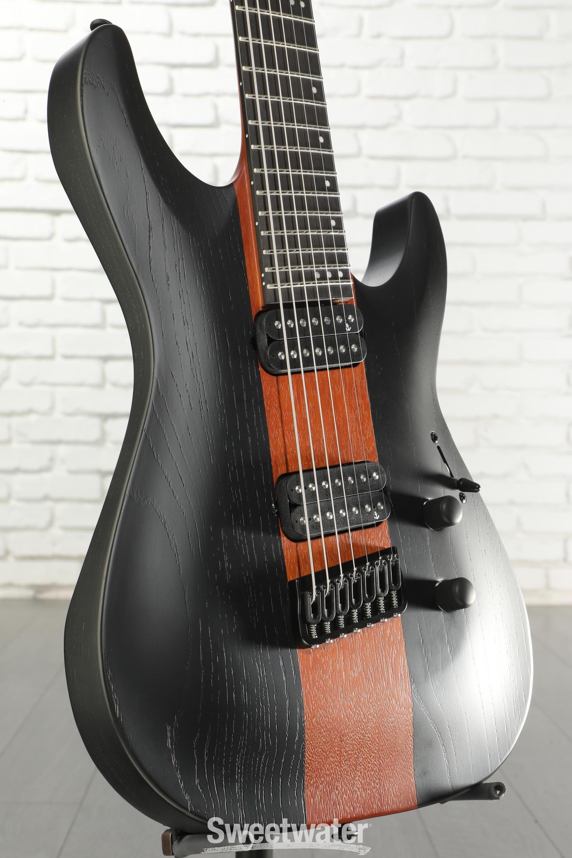 Photo of Schecter C-7 Multi-scale Rob Scallon 7-string Electric Guitar - Satin Dark Roast