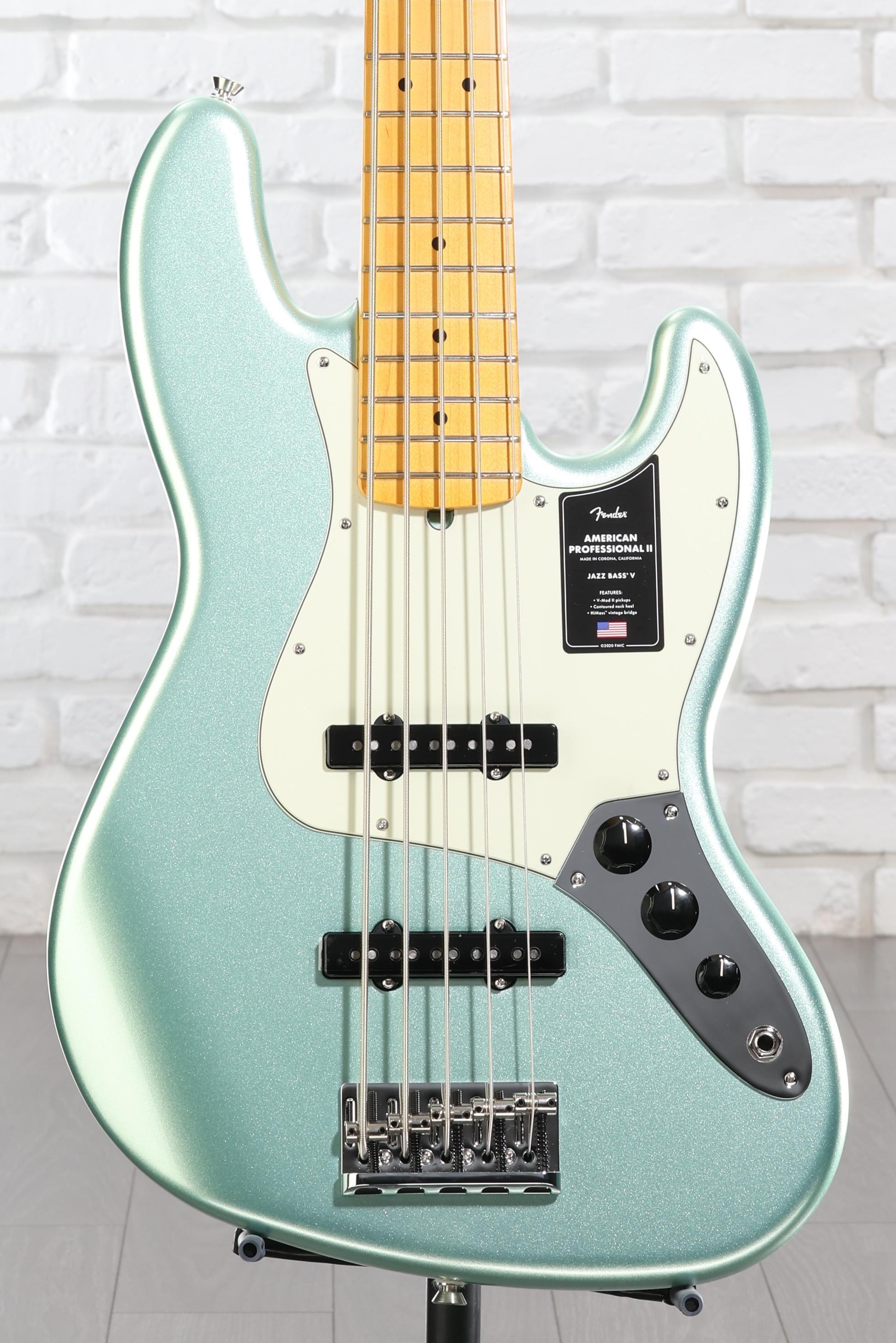11/22(土)まで　Fender USA American JazzBassV Fender American Professional II Jazz Bass V - Mystic Surf Green