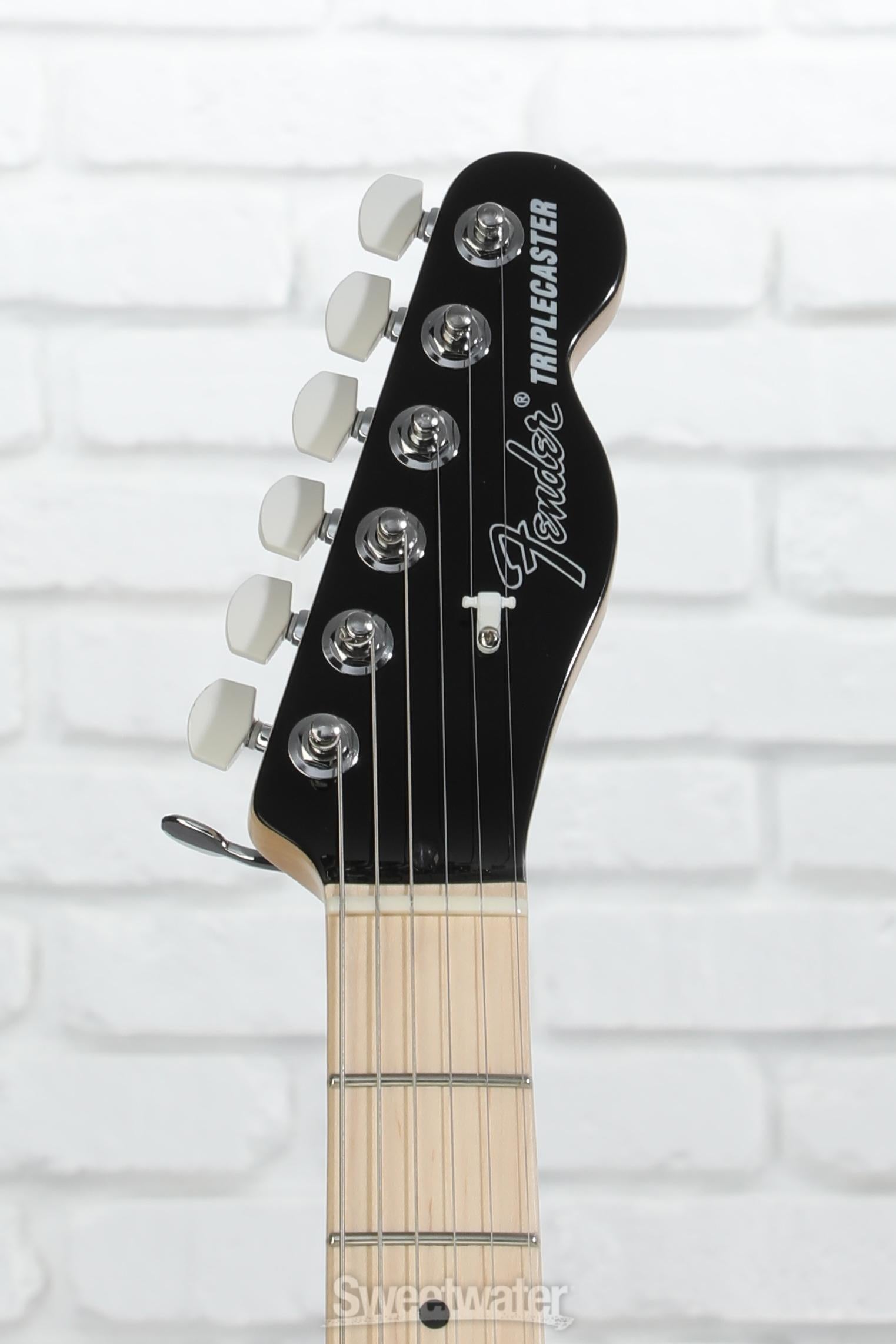 Fender Jack White Triplecaster Telecaster Electric Guitar - Black