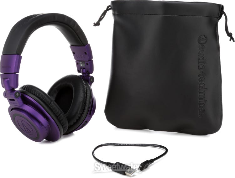 Audio-Technica ATH-M50x Purple Head-mounted professional fully