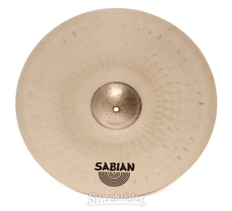 Sabian 21 inch HHX Raw Bell Dry Ride Cymbal - Brilliant Finish  