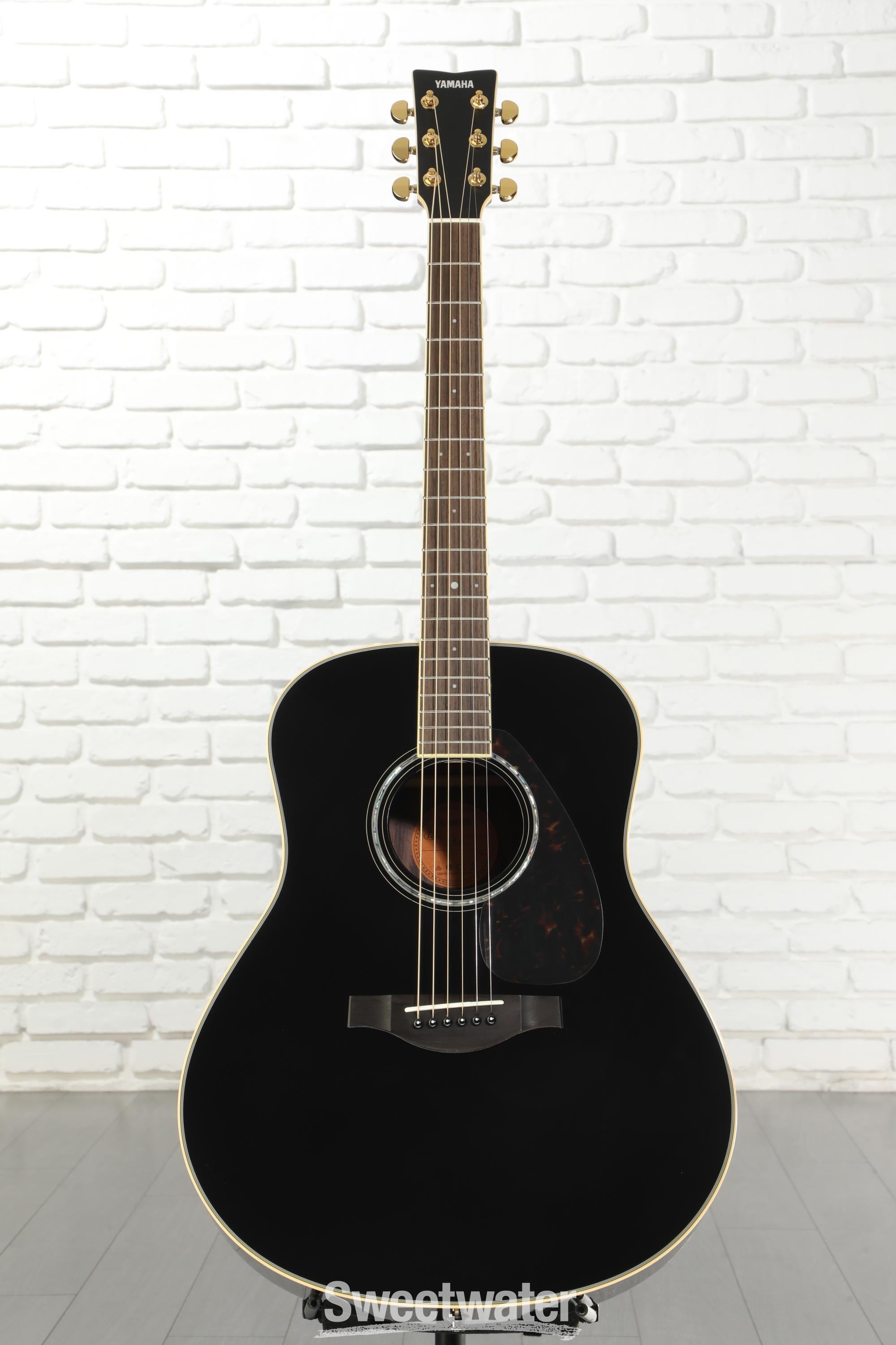 Yamaha LL6 ARE Original Jumbo Acoustic Guitar - Black | Sweetwater