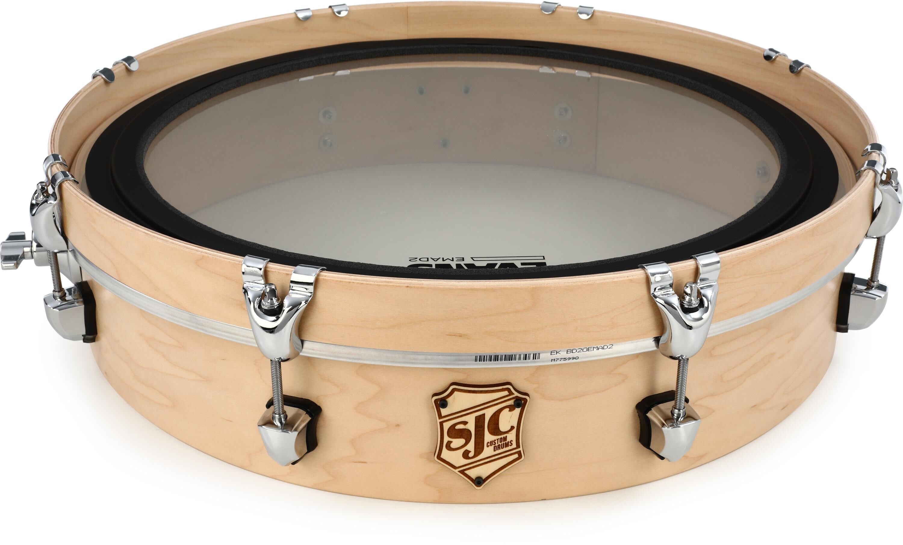 SJC Custom Drums Tour Series UFO Drum - 4 x 20-inch - Natural | Sweetwater