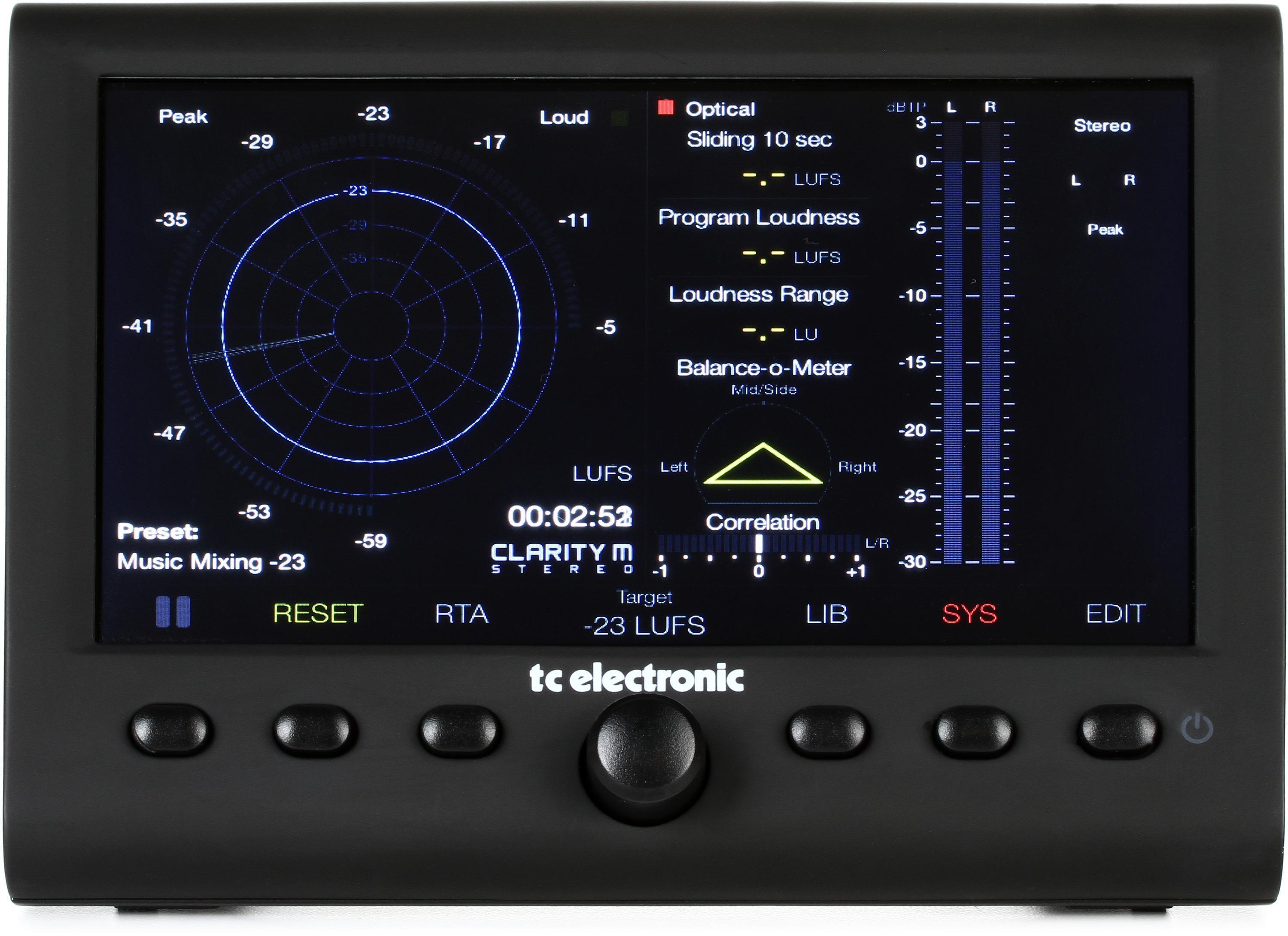 TC Electronic Clarity M Stereo Loudness Meter