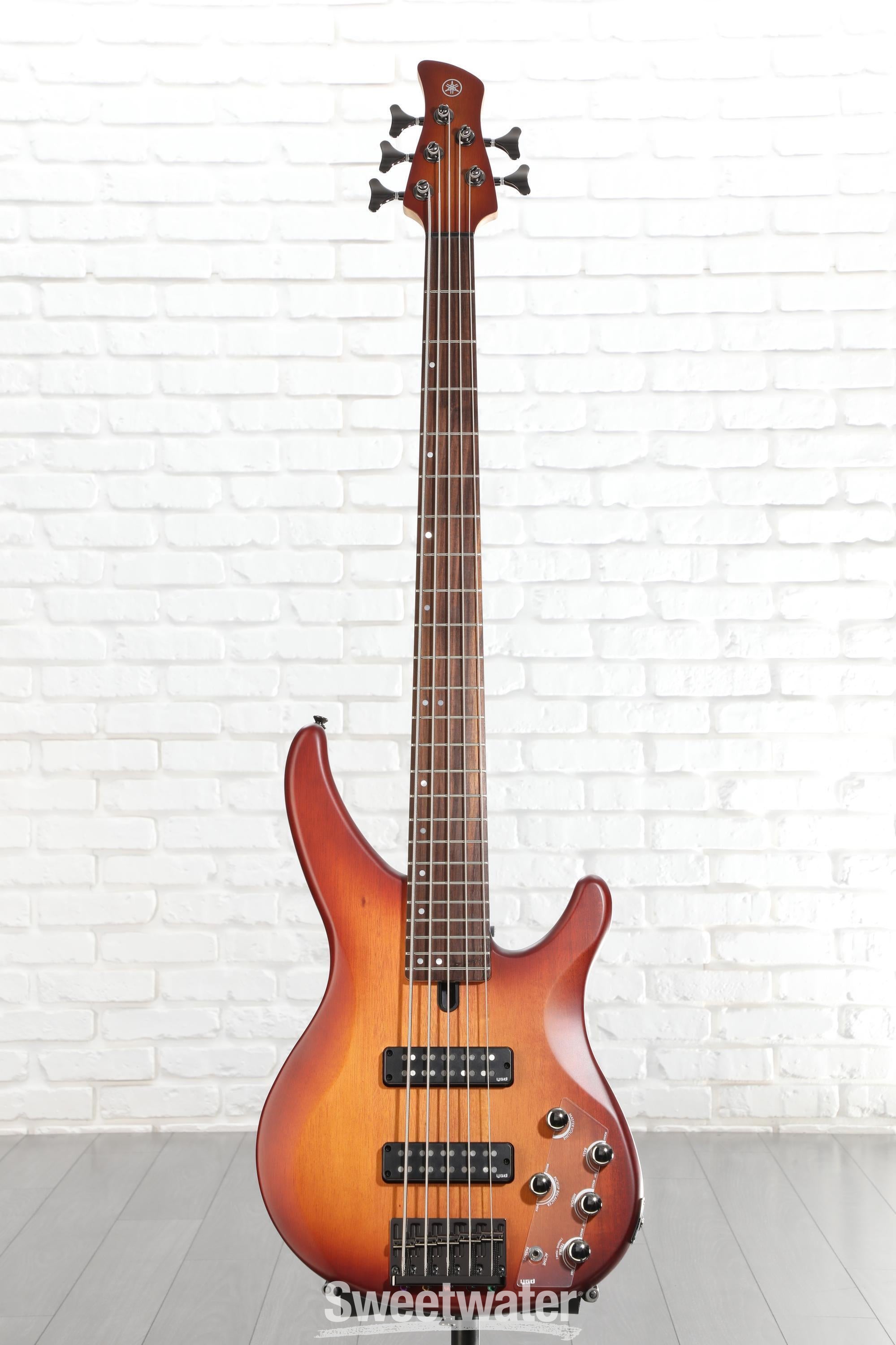 Yamaha TRBX505 5-string Bass Guitar - Brick Burst | Sweetwater