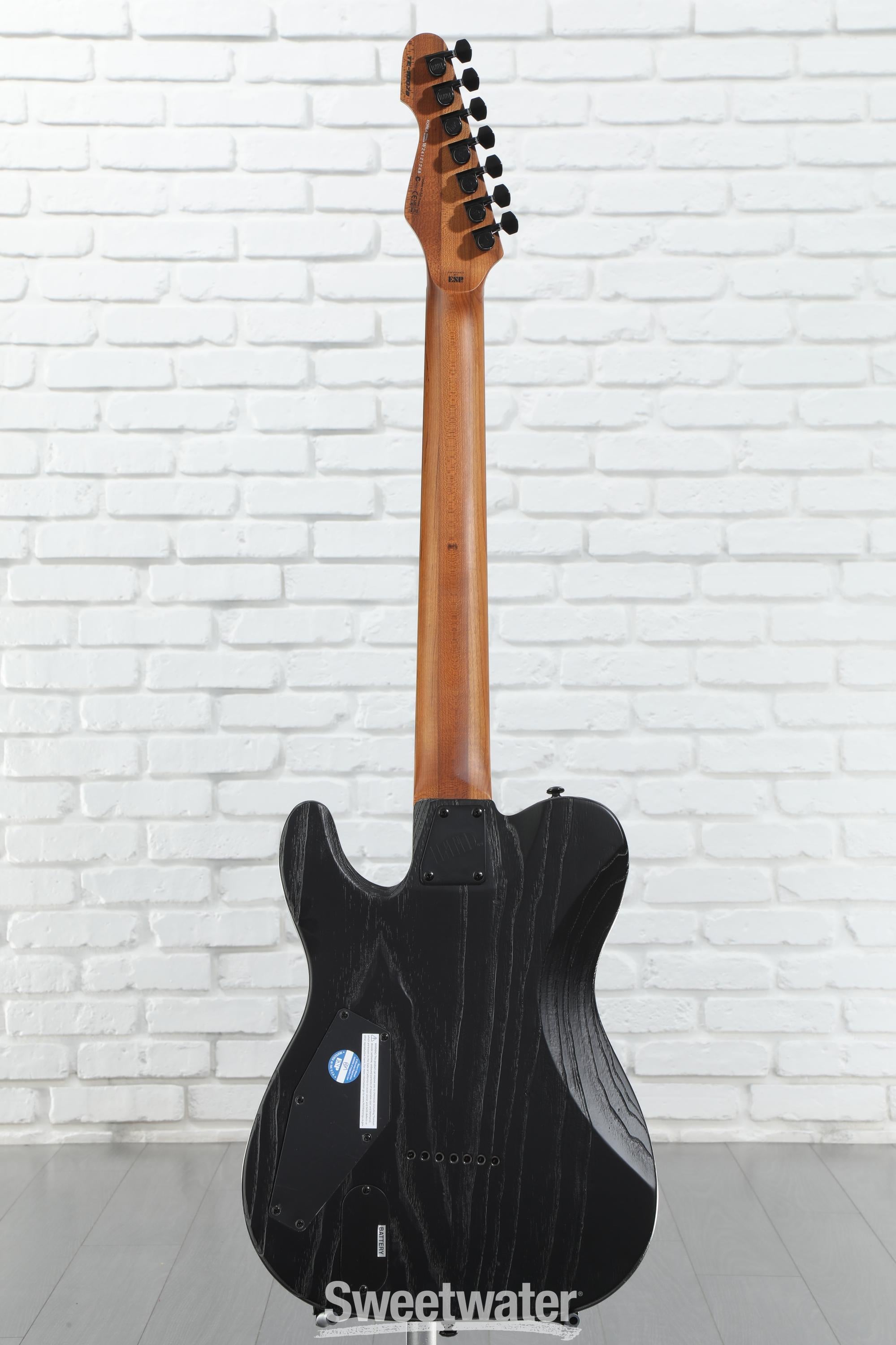 ESP LTD TE-1007B 7-string Baritone Electric Guitar - Black ESP LTD TE-1007B 7-string Baritone Electric Guitar - Black