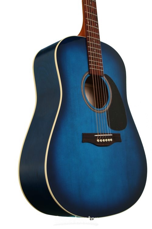 Seagull Guitars S6 Spruce Trans Blue GT -Trans Blue Burst | Sweetwater