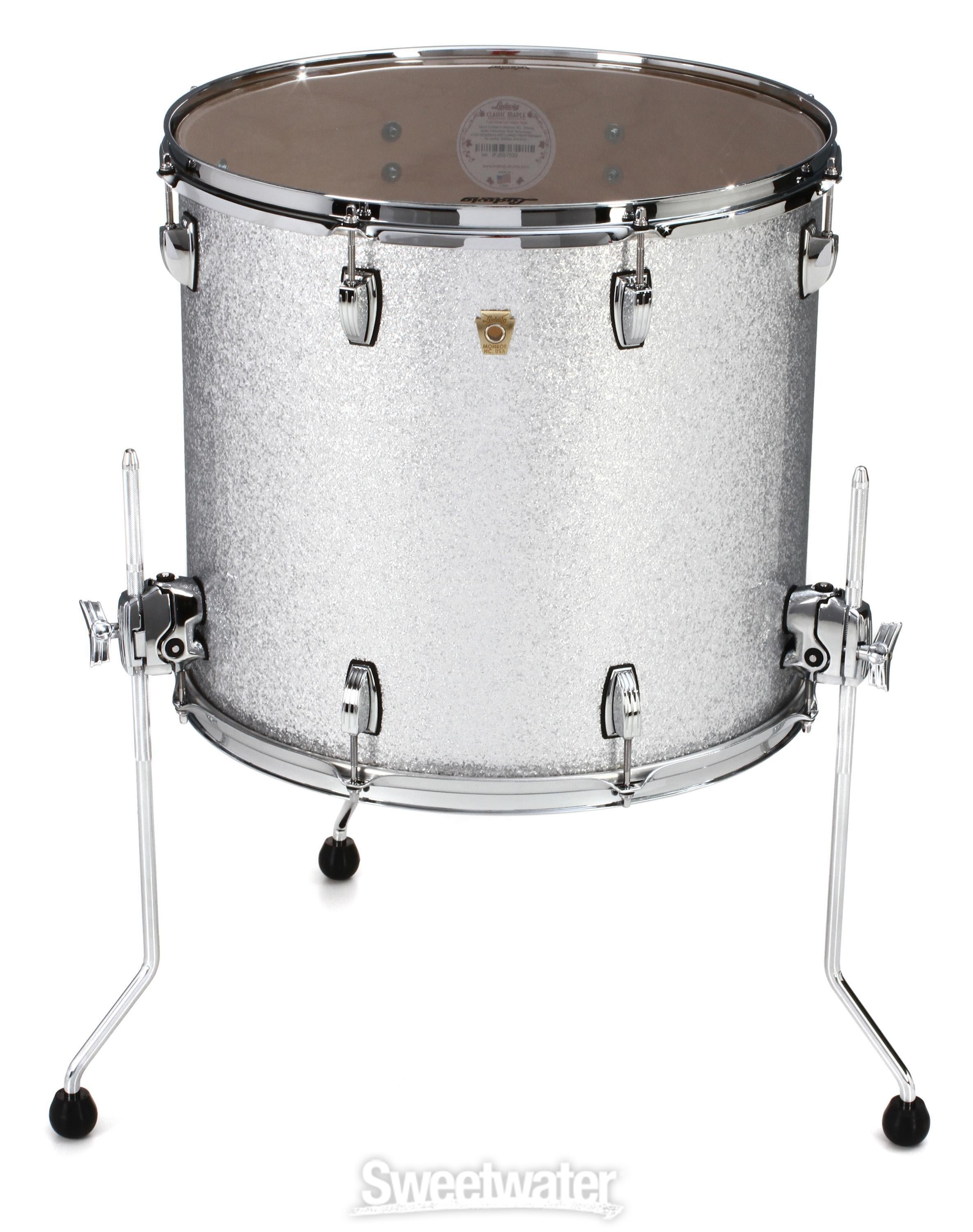 Ludwig Classic Maple Floor Tom - 16 x 18 inch - Silver Sparkle