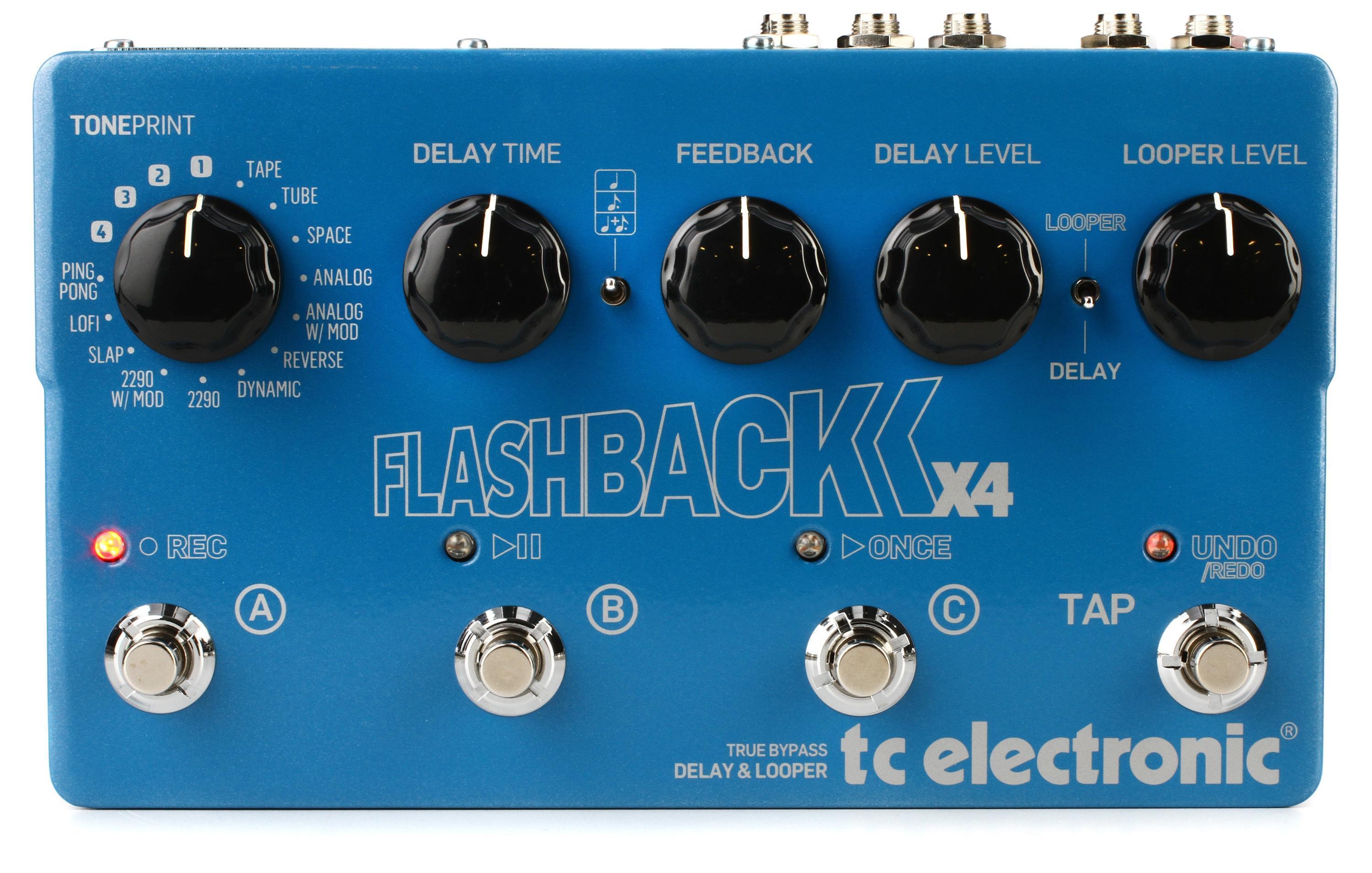TC Electronic Flashback X4 Delay and Looper Pedal | Sweetwater