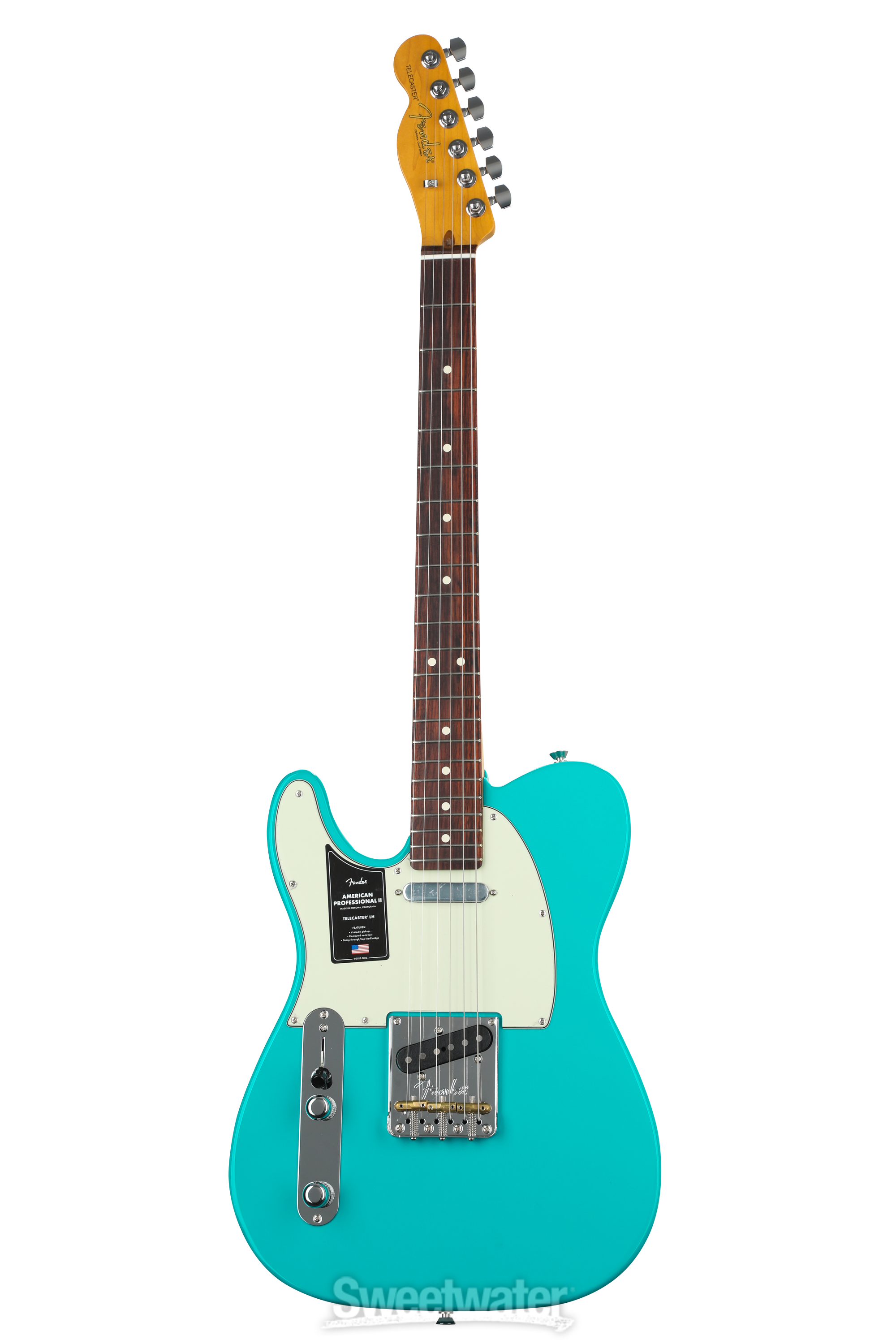 Fender Mexico製 Telecaster 左利き レフティ LH 青色 Fender American Professional II Telecaster Left-handed - Miami