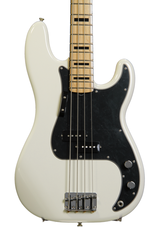 豪華 Fender Sweetwater | White Olympic - Bass Precision '70s ロッド