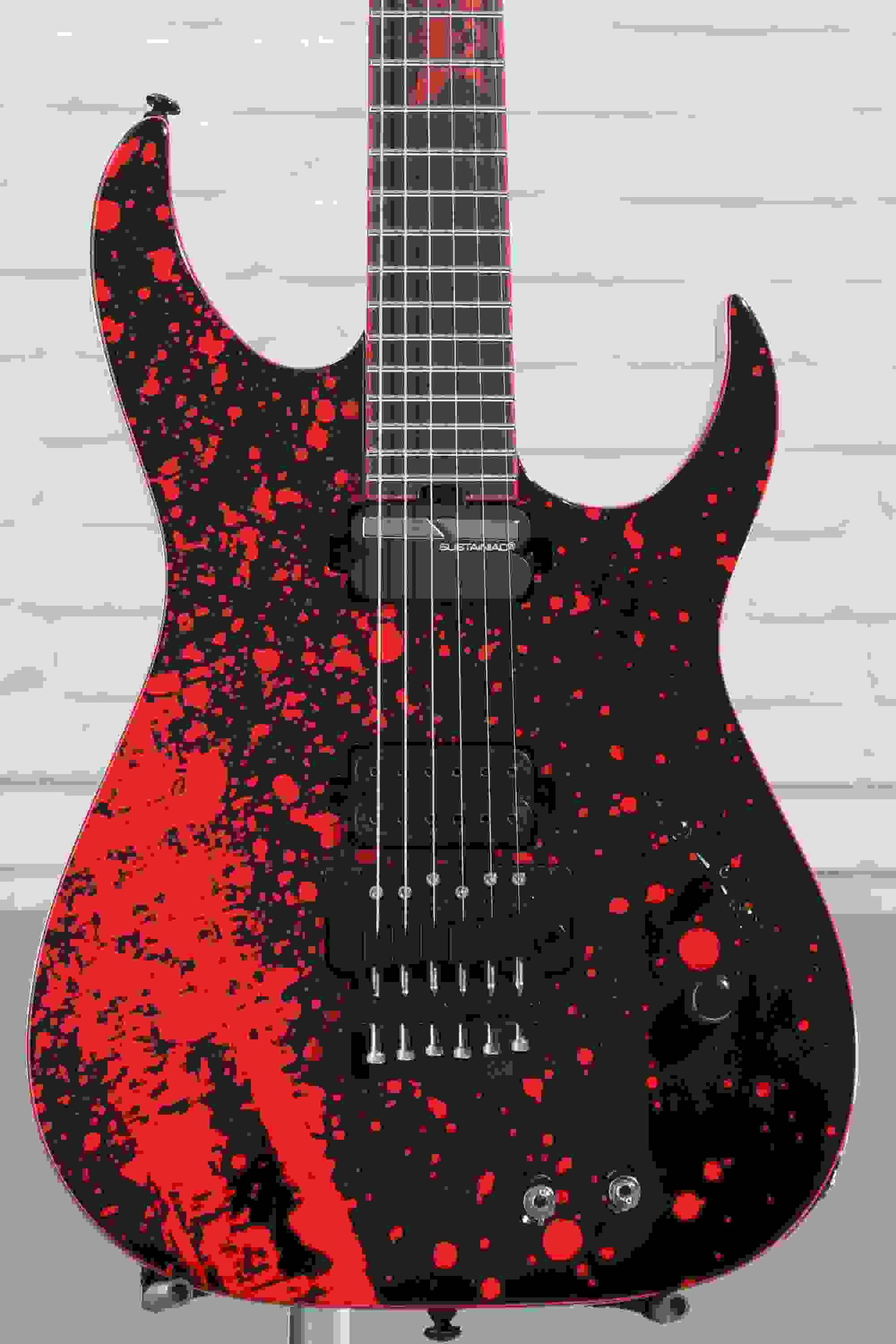 Schecter Sullivan King Banshee 6 FRS Electric Guitar - Obsidian Blood