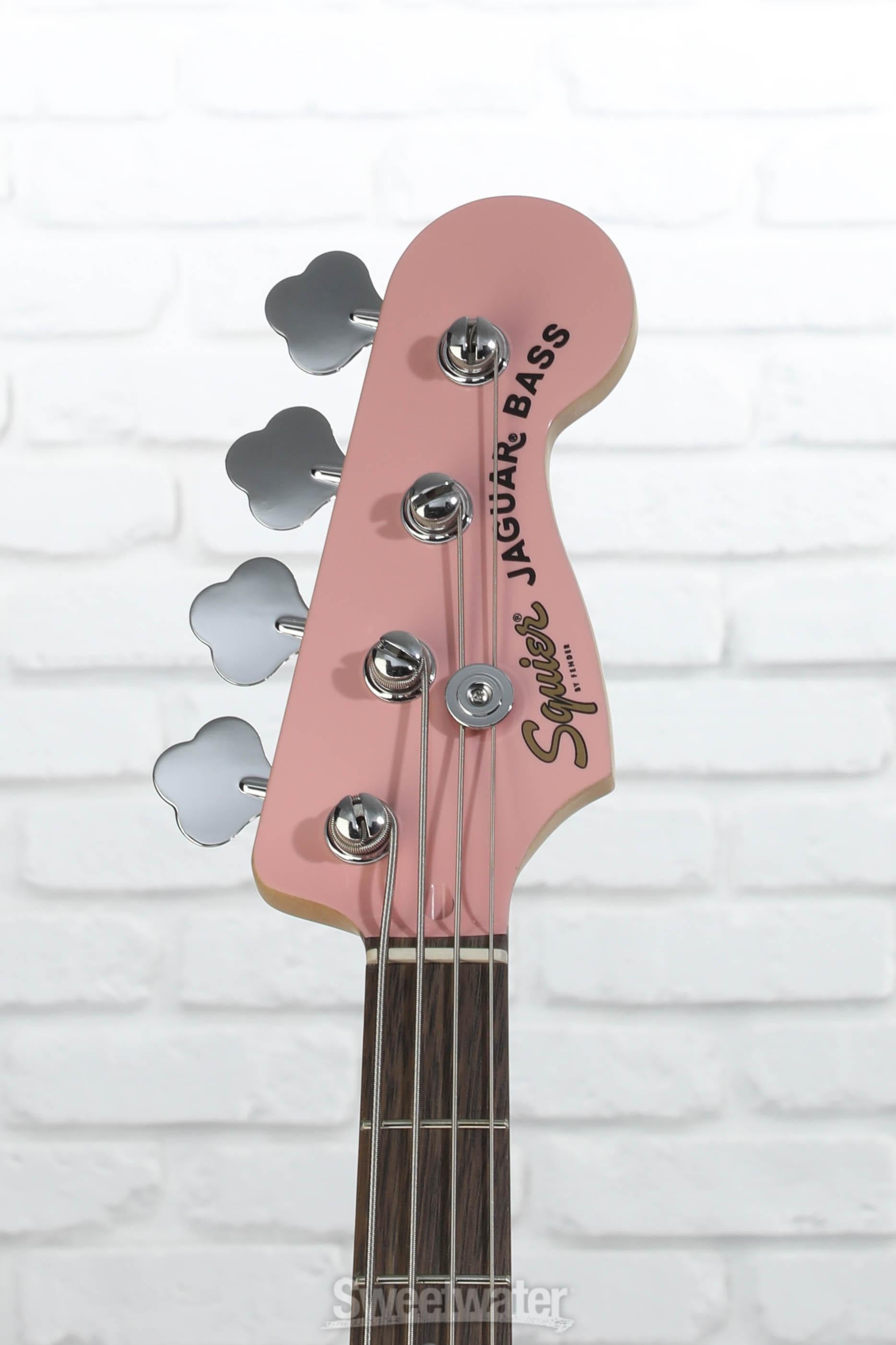 Squier Affinity Series Jaguar Bass H - Shell Pink, Sweetwater Exclusive