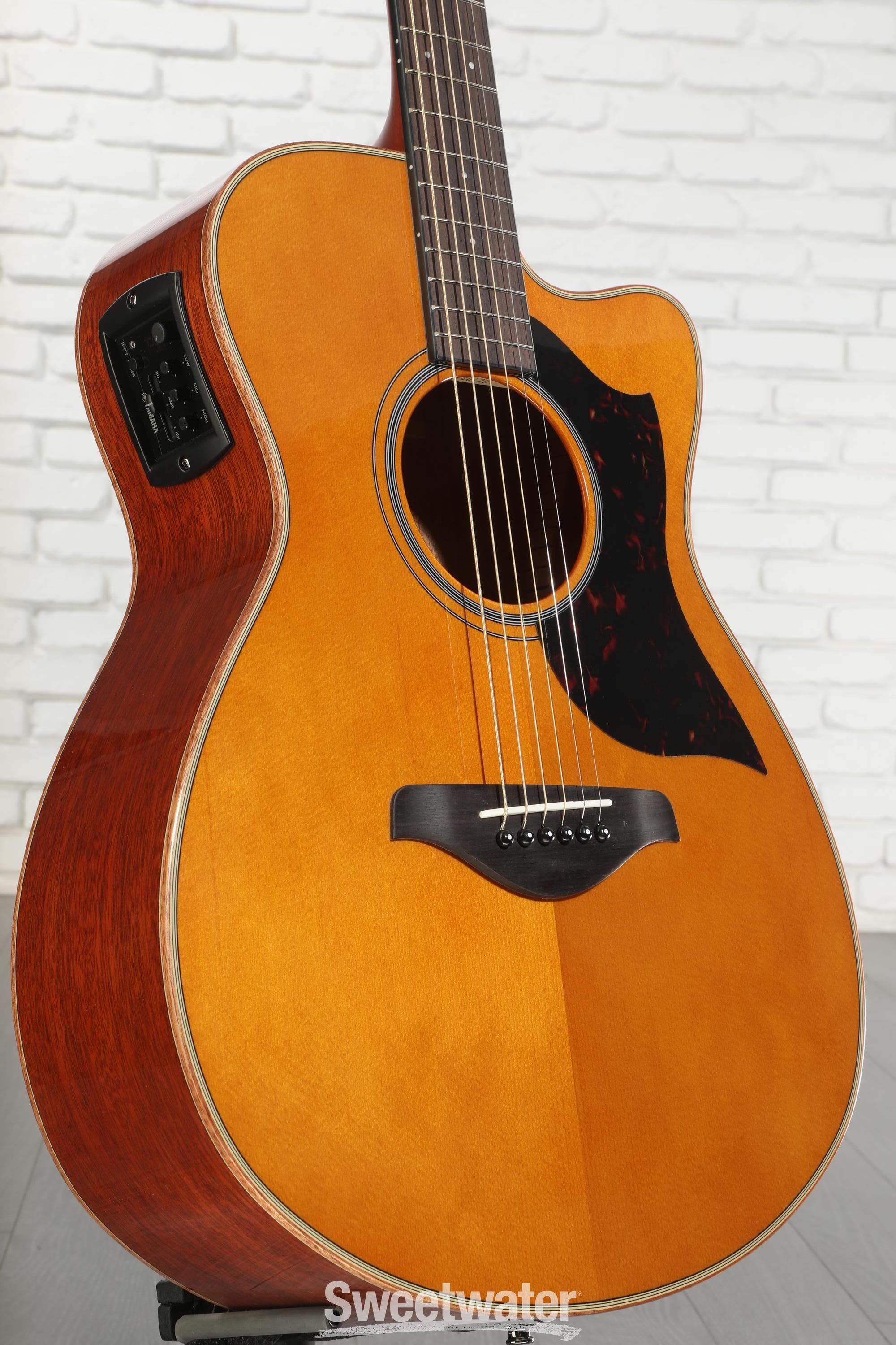 Yamaha AC1M Concert Cutaway Acoustic-electric Guitar - Vintage