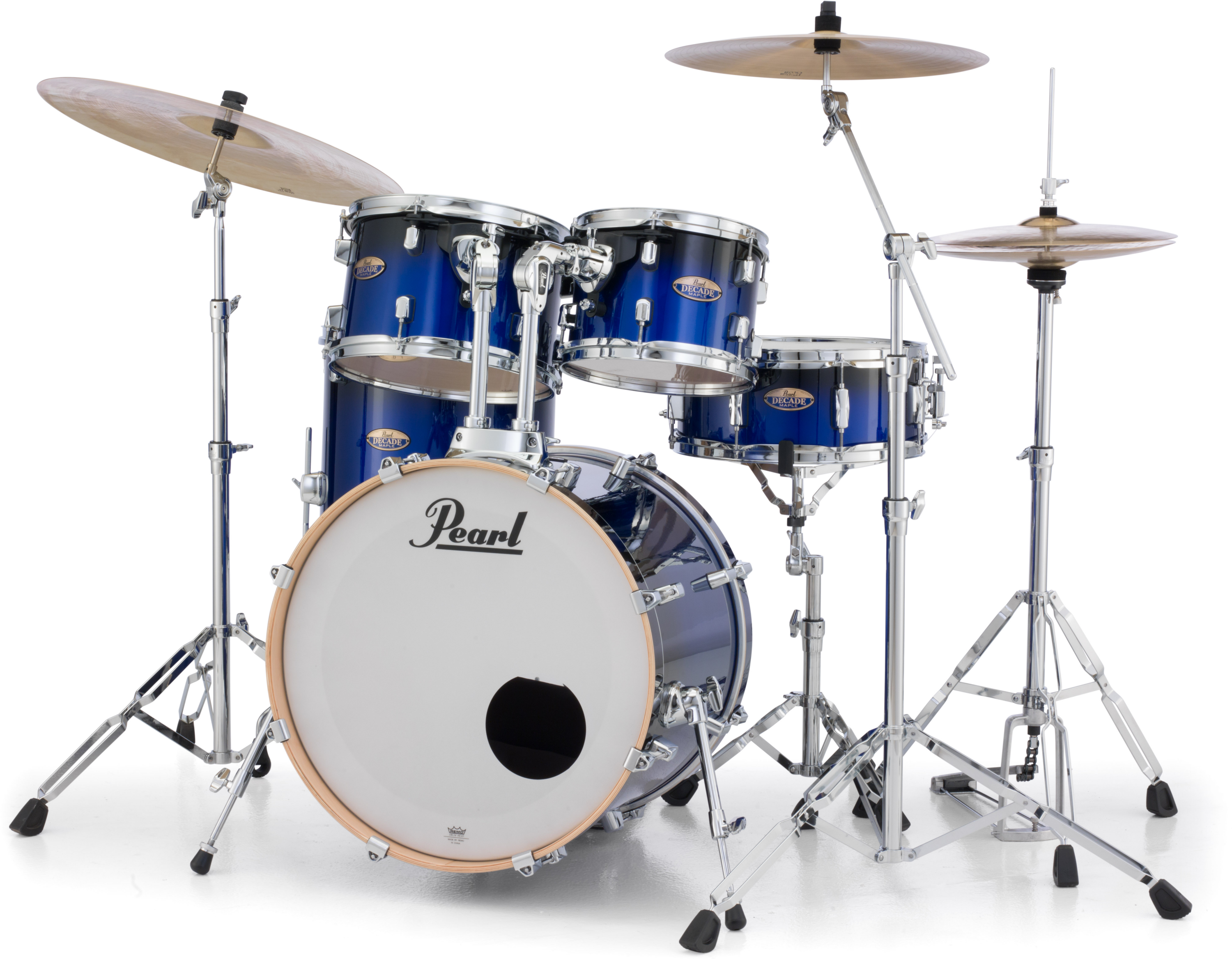 Pearl Decade Maple DMP905P/C 5-piece Shell Pack with Snare Drum - Gloss  Kobalt Fade Lacquer