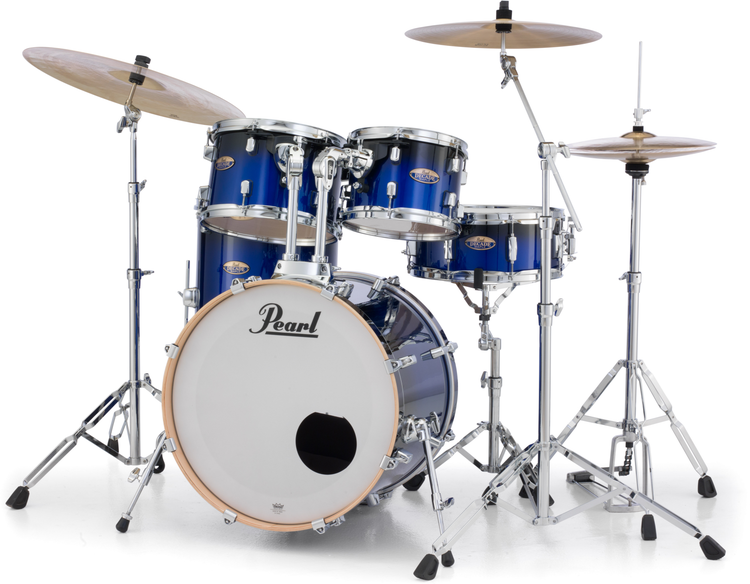 Decade Maple DMP905P/C 5-piece Shell Pack with Snare Drum - Gloss Kobalt  Fade Lacquer - Sweetwater