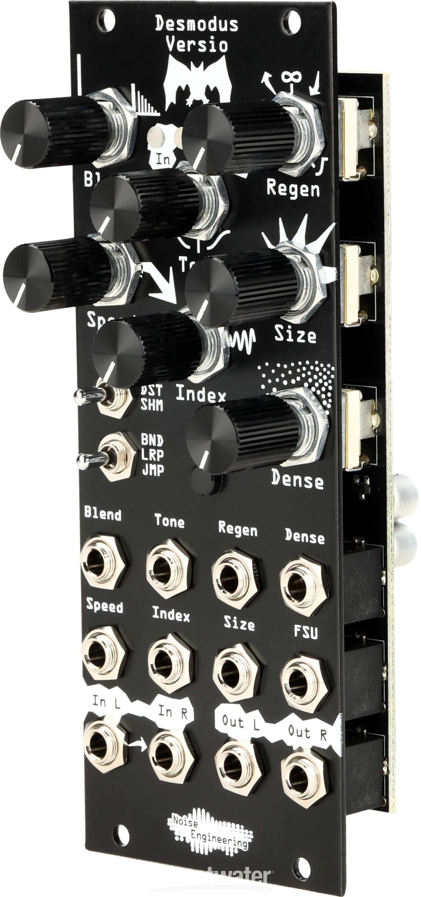 Desmodus Versio Stereo Reverb Generator Eurorack Module - Black