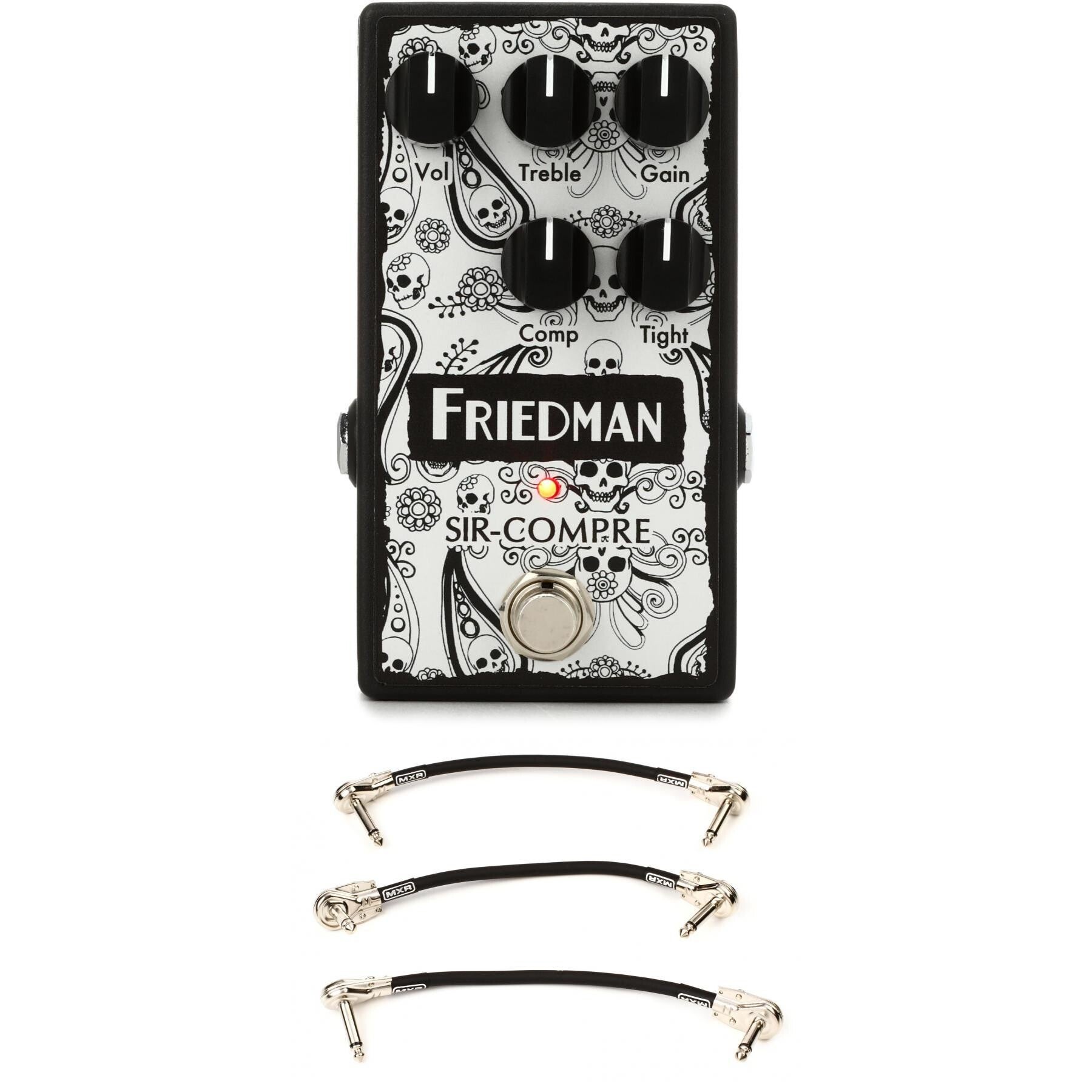 Friedman Sir Compre LTD Compressor Pedal with Overdrive with 3 Patch Cables  - Artisan Edition Sweetwater Exclusive